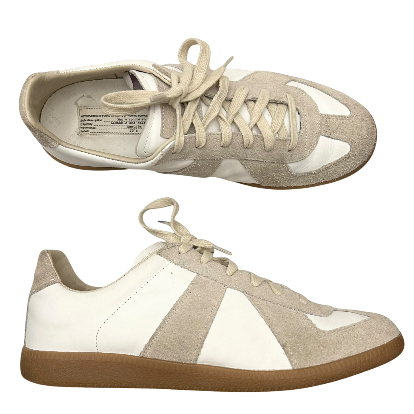 Maison Margiela GAT Replica Trainers White / Grey (EU41)