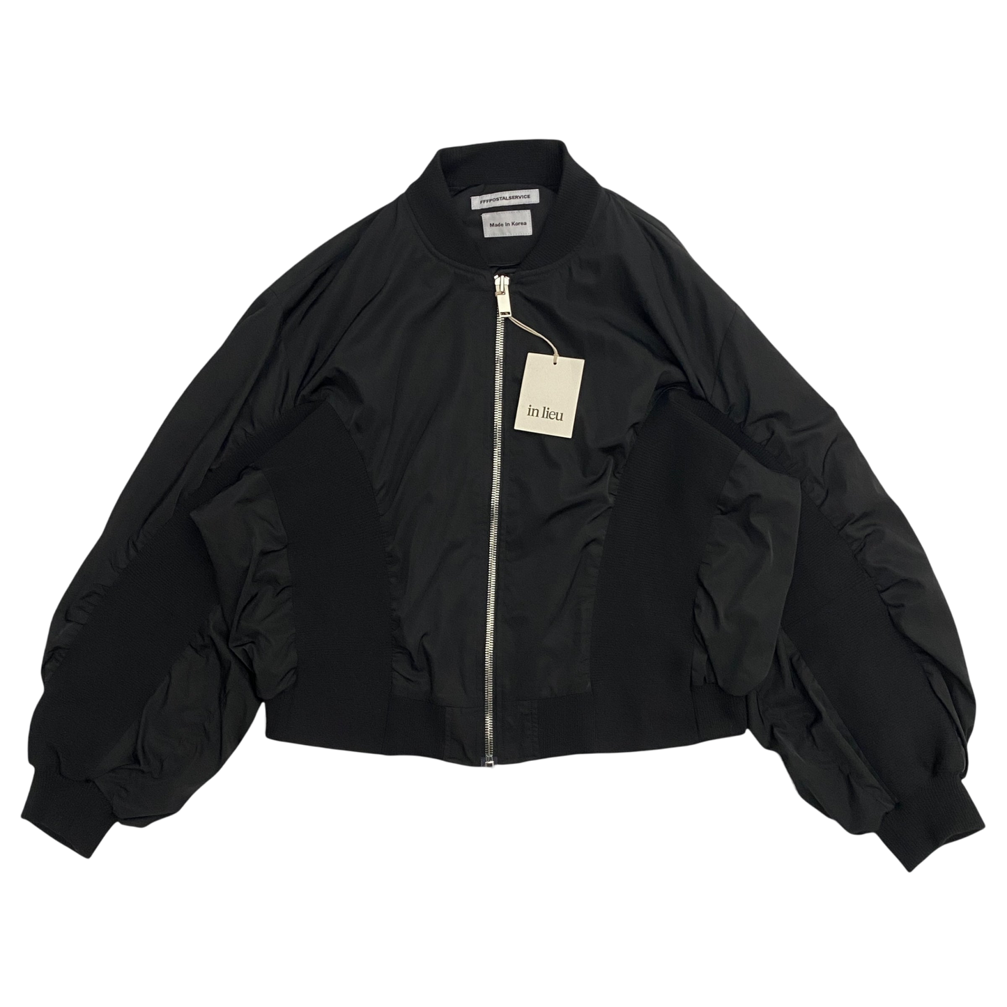 FFFPOSTALSERVICE MA-1 Ribbed Bomber Jacket Black (Size L)