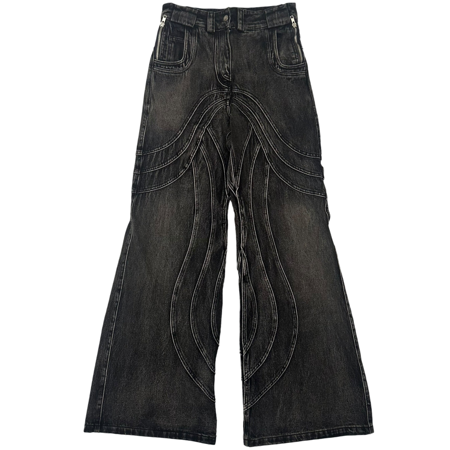 NO/FAITH STUDIOS Heavy Wave Jeans Black (Size S)