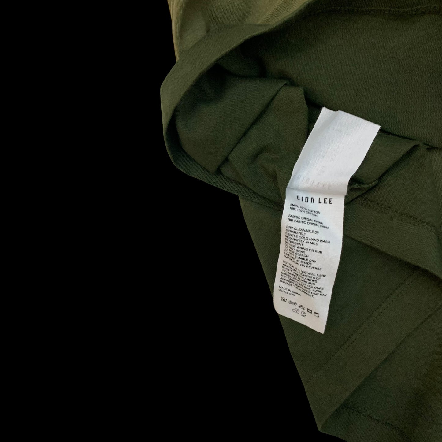 Dion Lee Sunfade T-shirt Khaki (Size XL womens/ M-L mens)