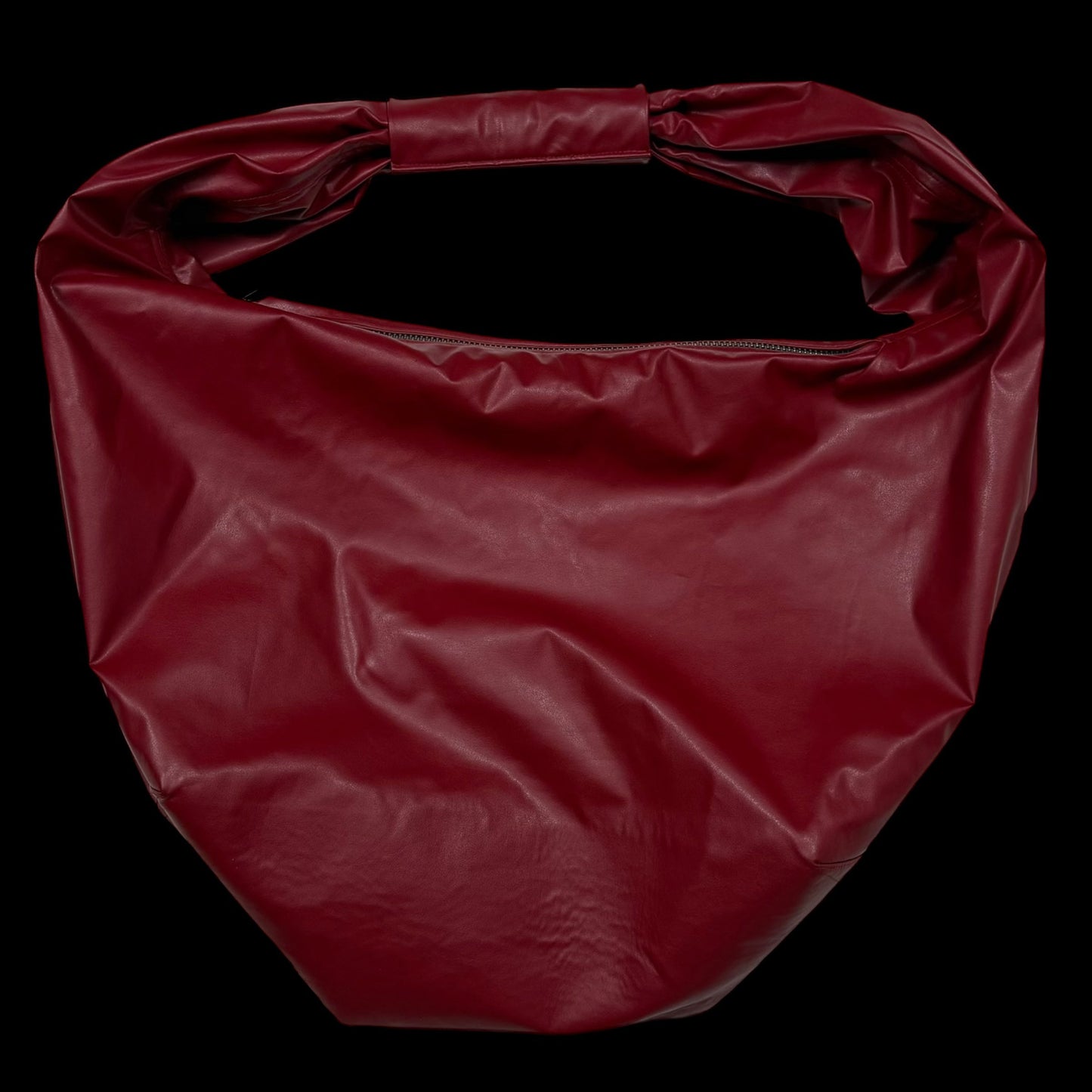 Faux Leather Sling Bag Red