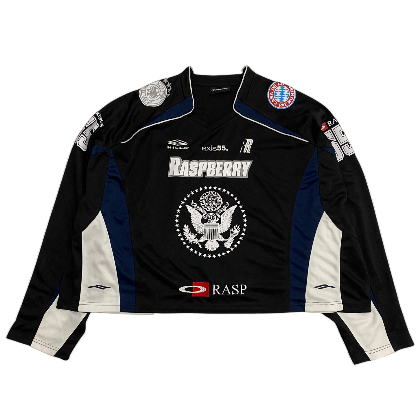 The GV Gallery Raspberry Hills Infinity Cropped Jersey Black (Fits L-XL)