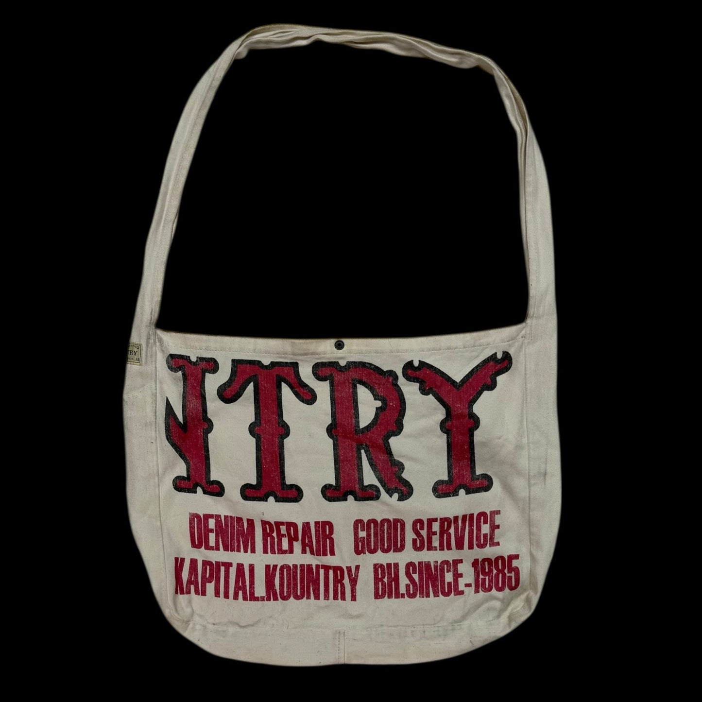 Kapital Kountry Factory Printed Cotton Twill Tote Bag