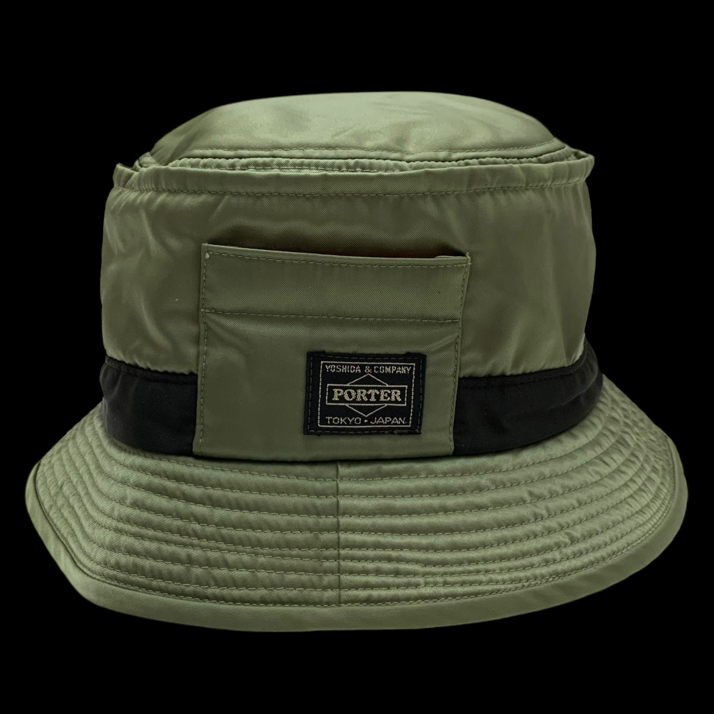 Porter x Beams Bucket Hat Military Green