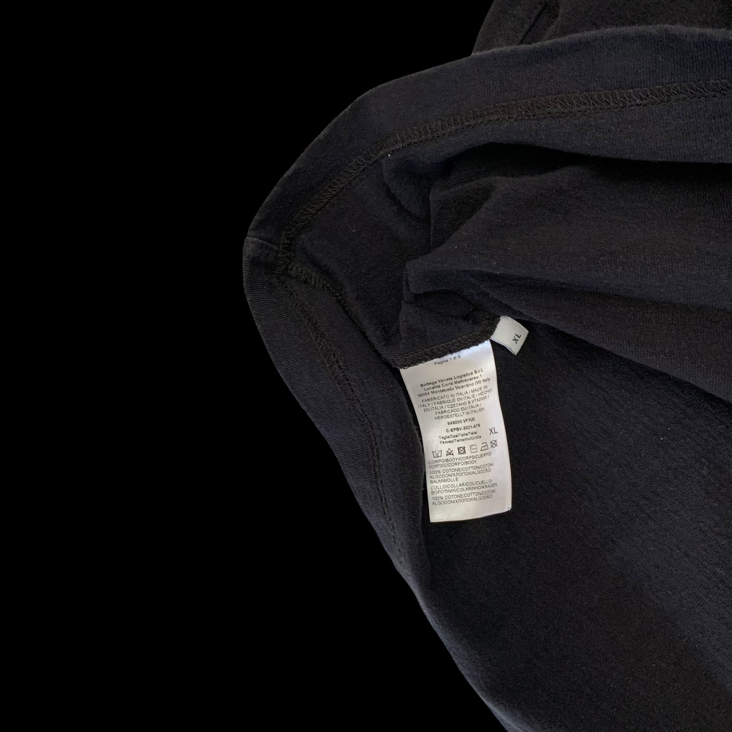 Bottega Veneta Washed Cotton Jersey T-shirt (Size L)