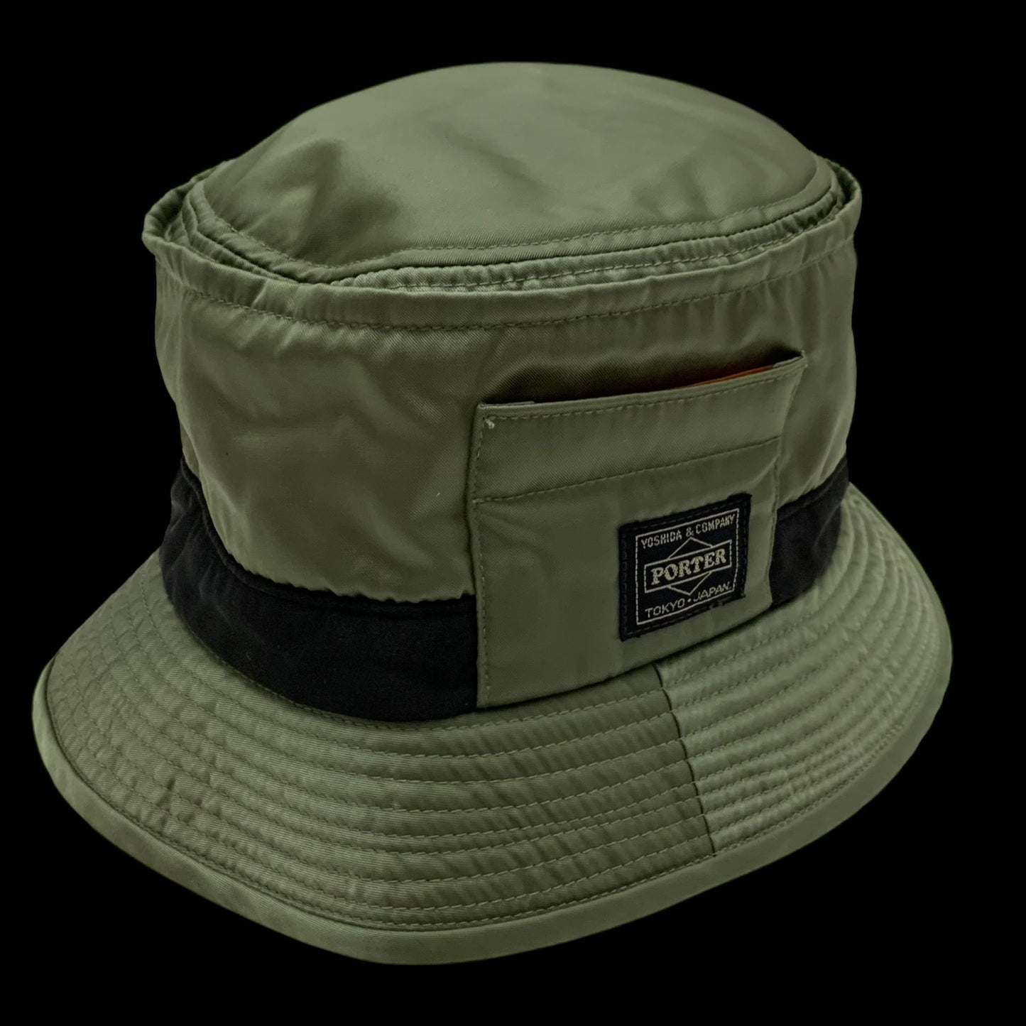 Porter x Beams Bucket Hat Military Green