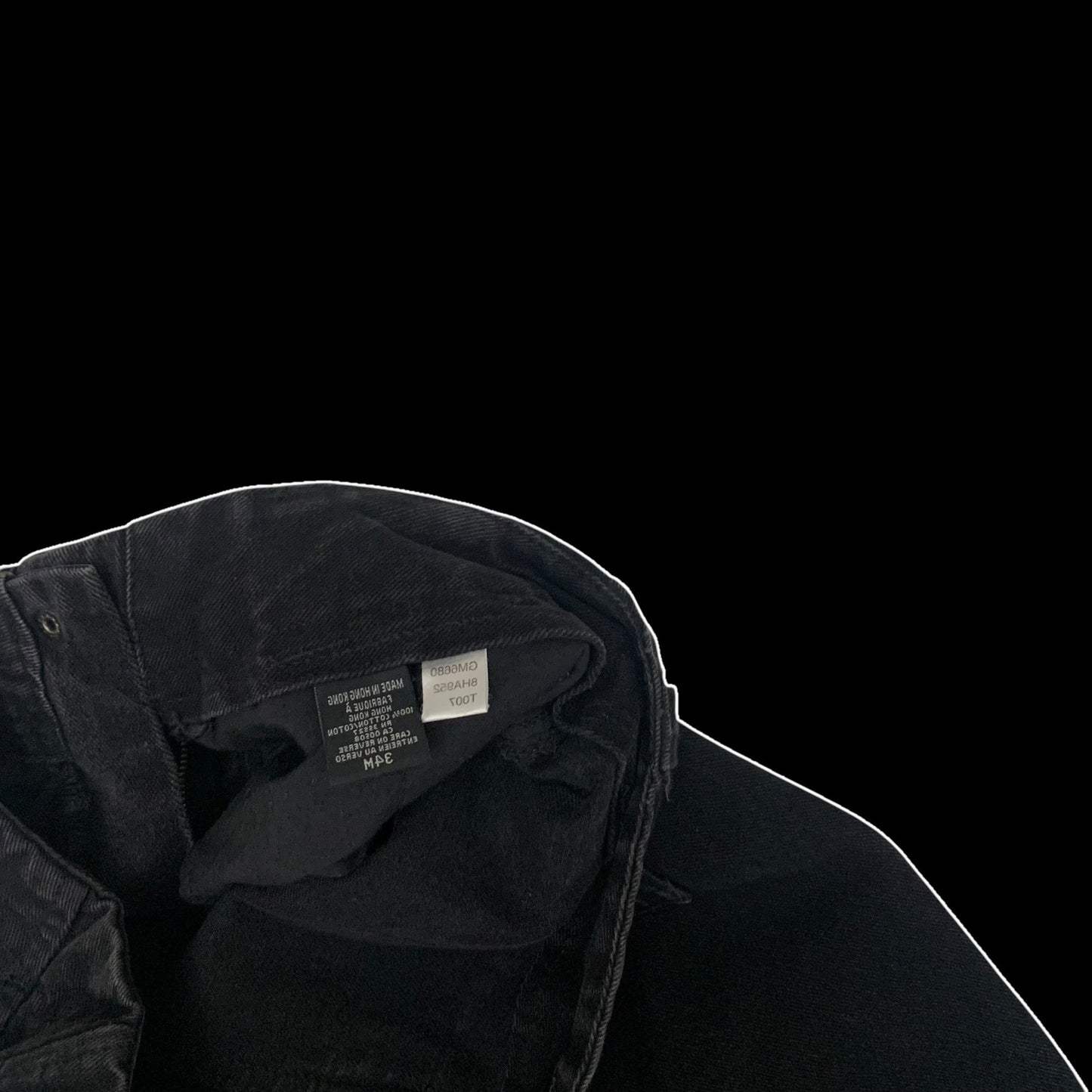 Marithe Francois Girbaud Shuttle Tape Cargo Jeans Black (W34)