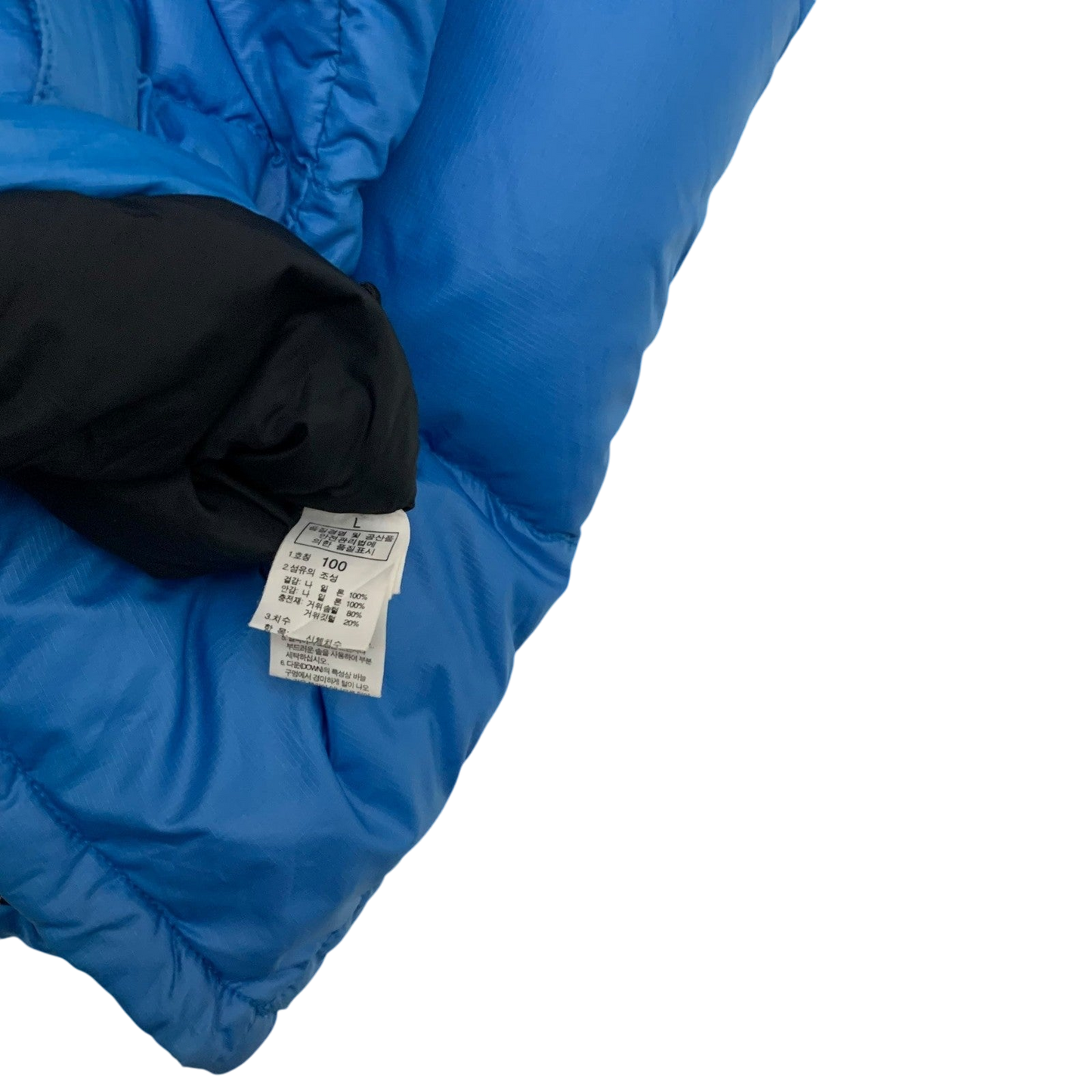 The North Face Nuptse 700 Down Puffer Jacket Blue/Black (Size L)