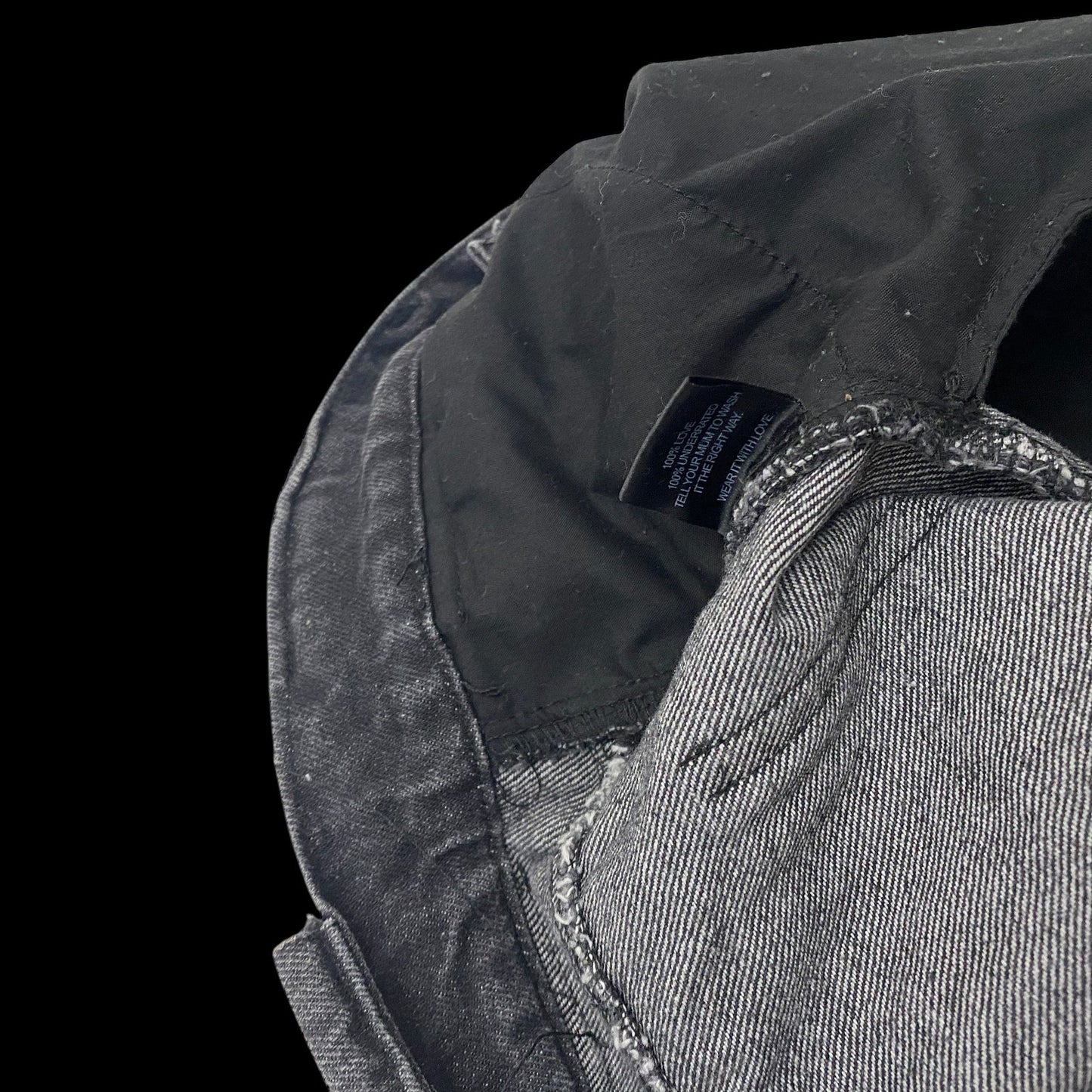 NO/FAITH STUDIOS Flared Jeans Grey (Fits 34")