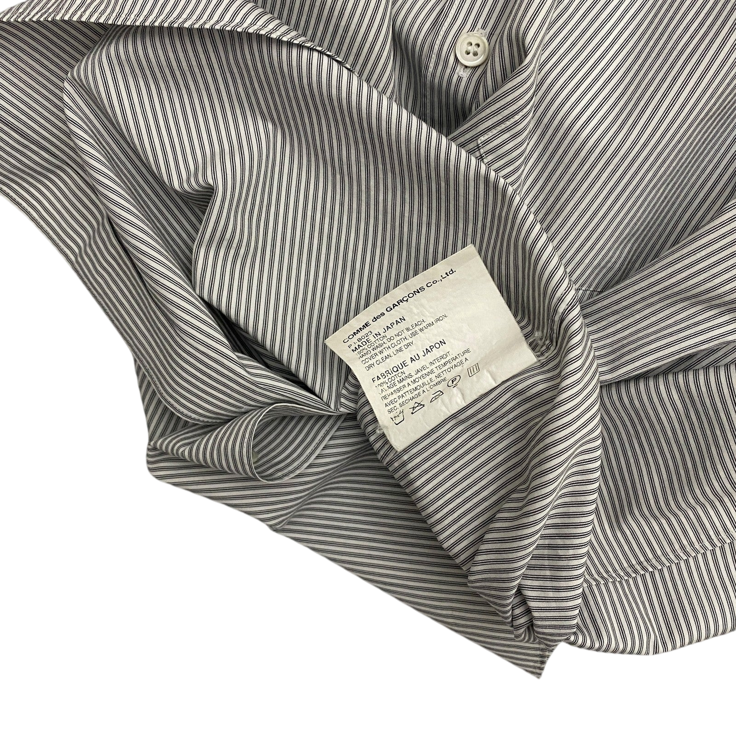Comme des Garçons (CDG) Homme Plus AW12 Neck Tie Striped Button-Up Shirt