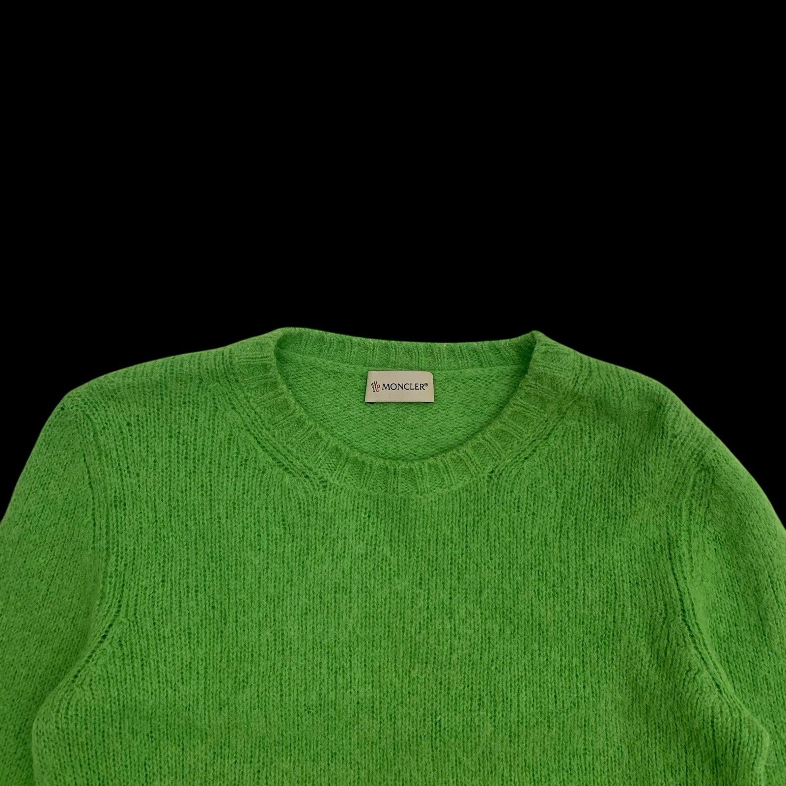 Moncler Wool Sweatshirt Neon Green (Size S Womens)