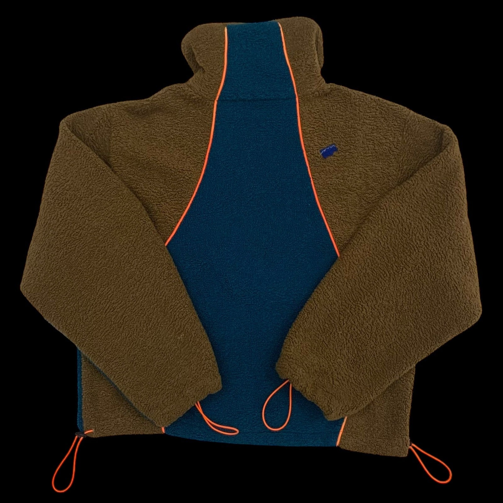 Ader Error Victo Fleece Jacket Brown / Blue (Fits L-XL)