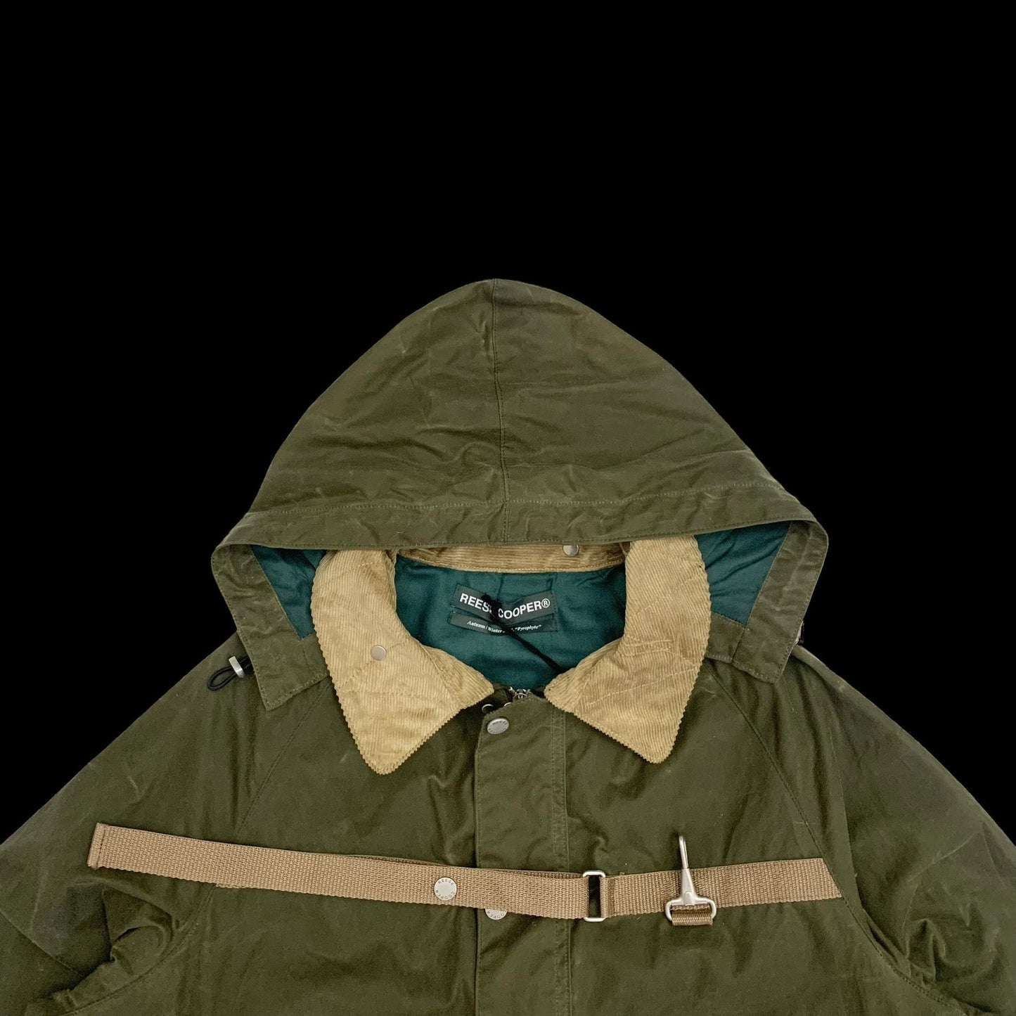 Reese Cooper FW21 Cropped Wax Jacket Green (Fits L-XL)