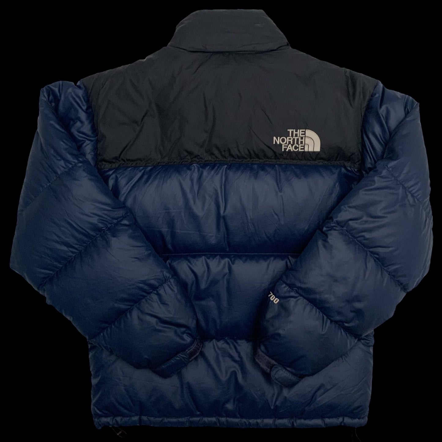 The North Face Nuptse 700 Down Puffer Jacket Navy/Black (Size XS)