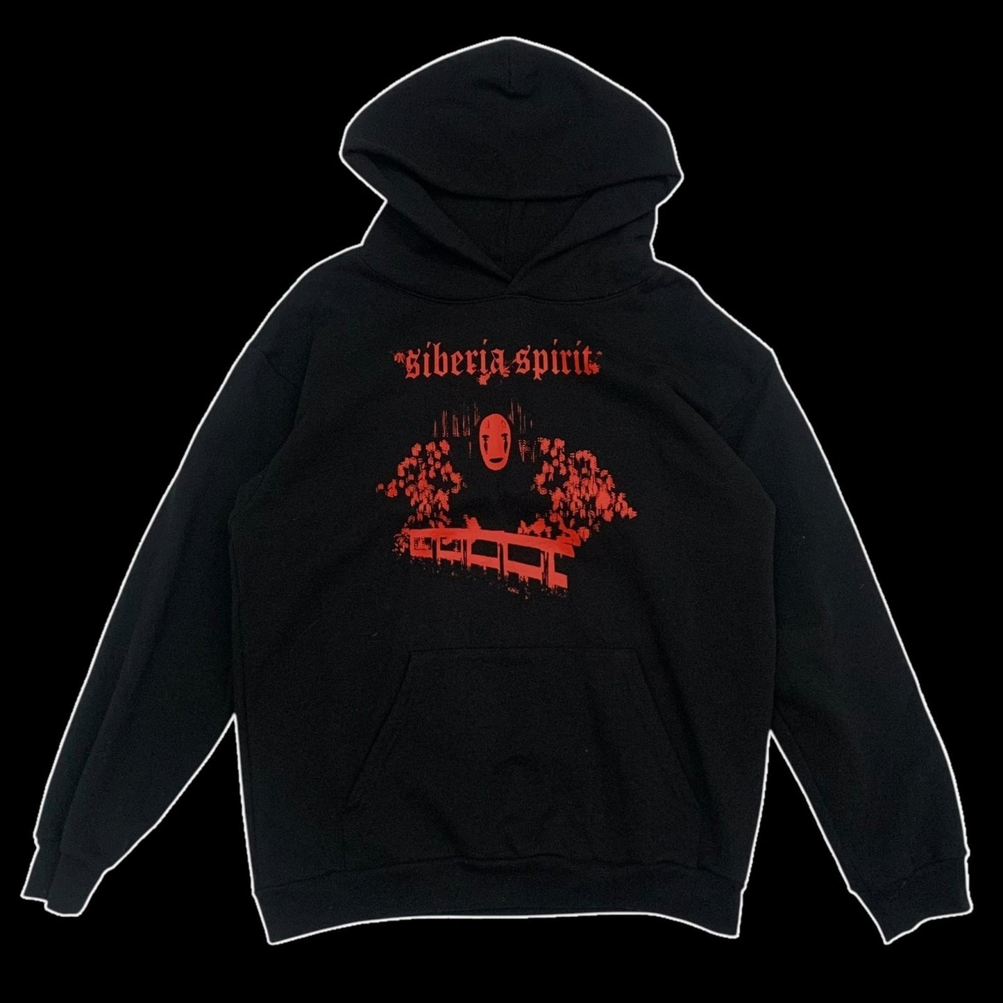 Siberia Hills Spirited Away No Face Hoodie Black (Size L)
