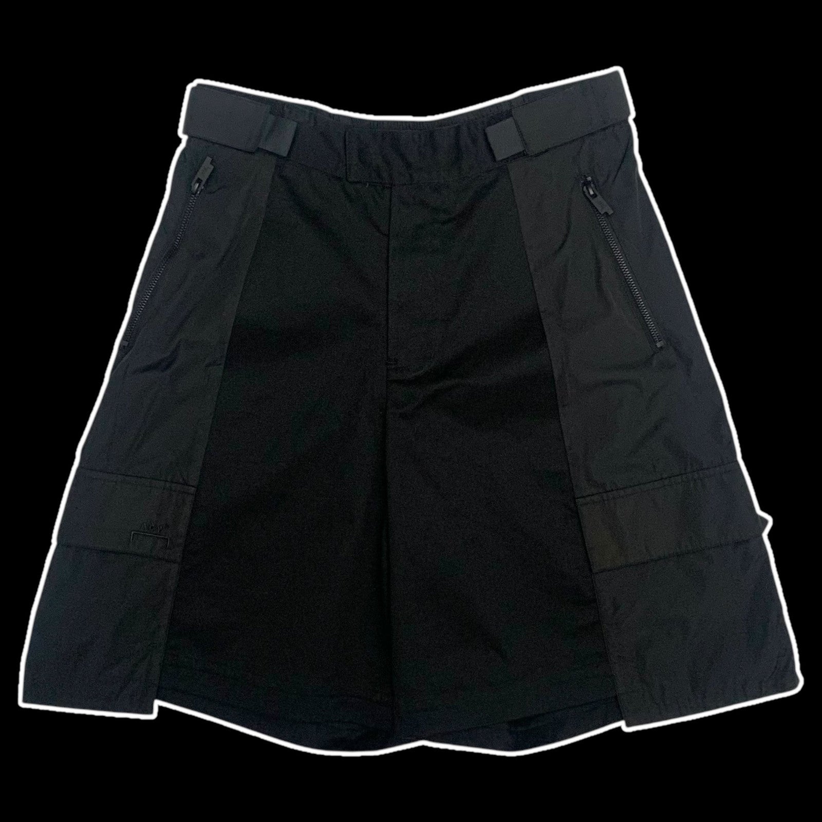 A-Cold-Wall Black Strata Cargo Shorts Black (Size M)