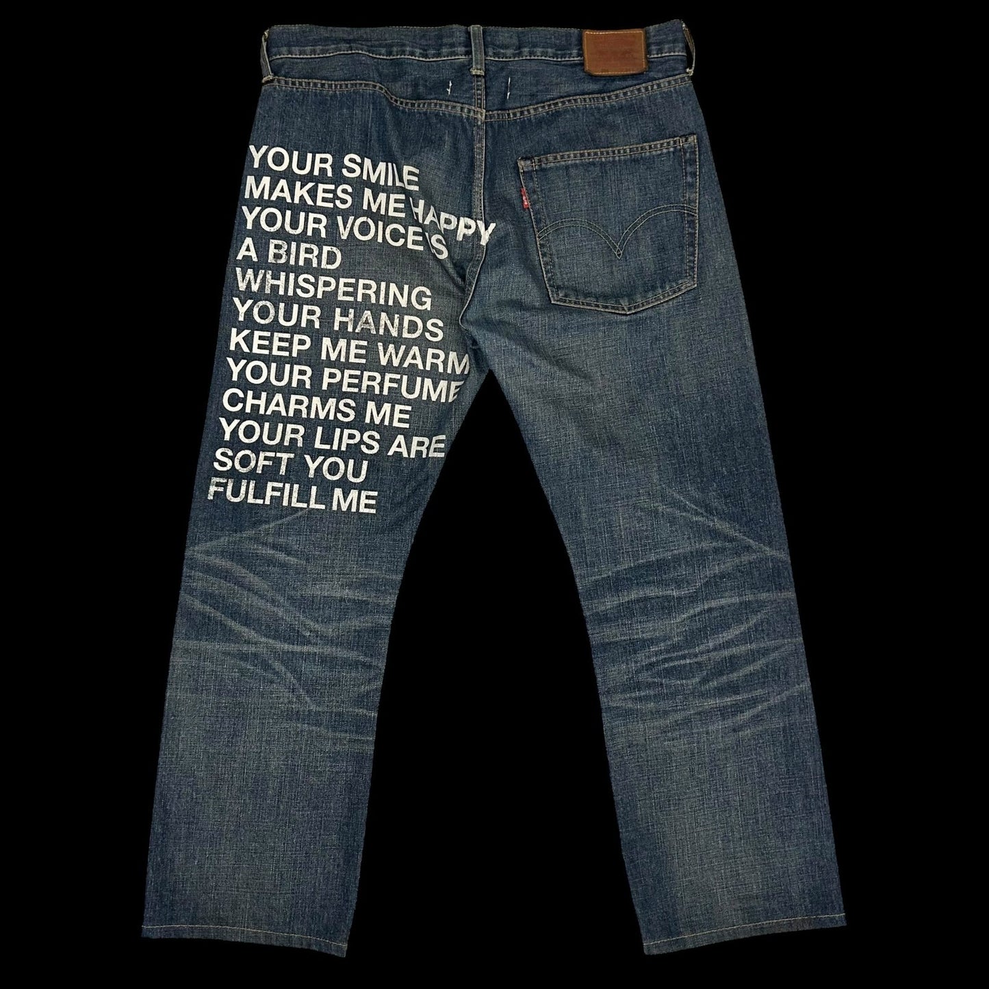 Junya Watanabe × Levi's 503 “Fulfill Me” SS10 Poem Jeans (Fits 35")