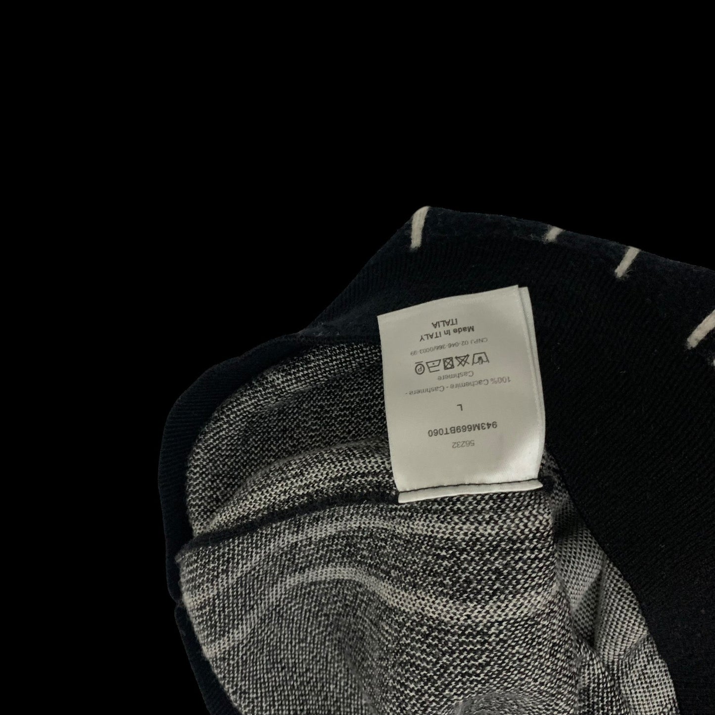 Dior Homme Turtleneck Sweater Black/White (Fits M-L)