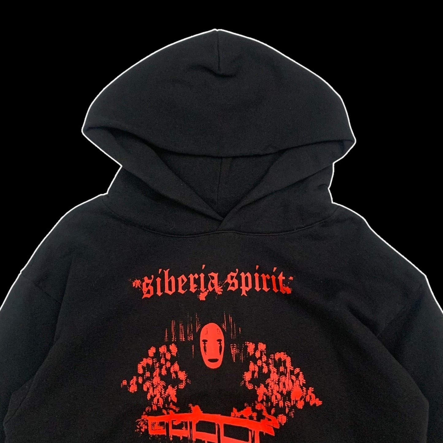 Siberia Hills Spirited Away No Face Hoodie Black (Size L)