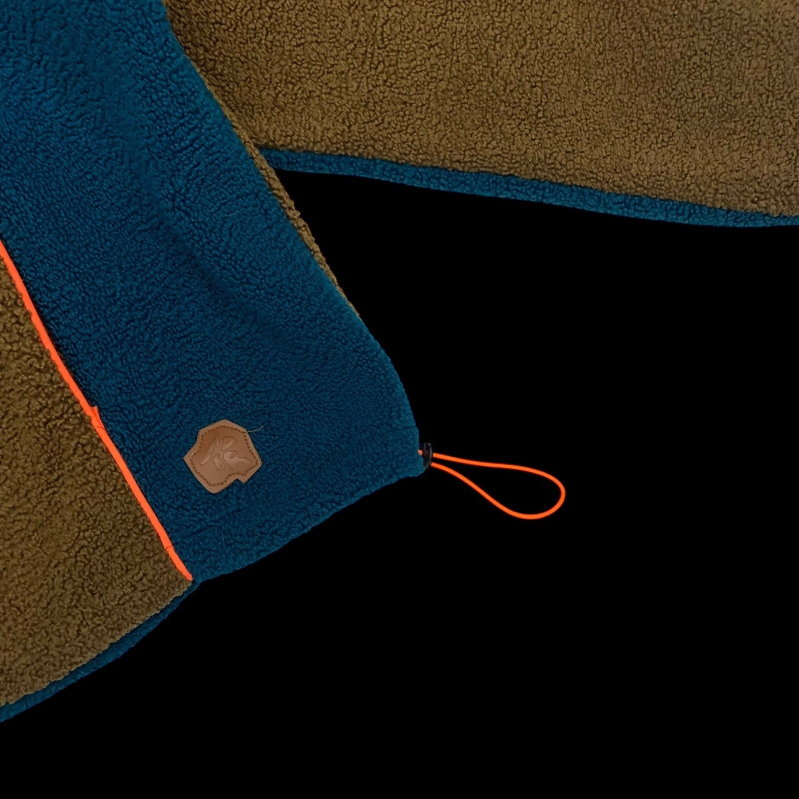 Ader Error Victo Fleece Jacket Brown / Blue (Fits L-XL)