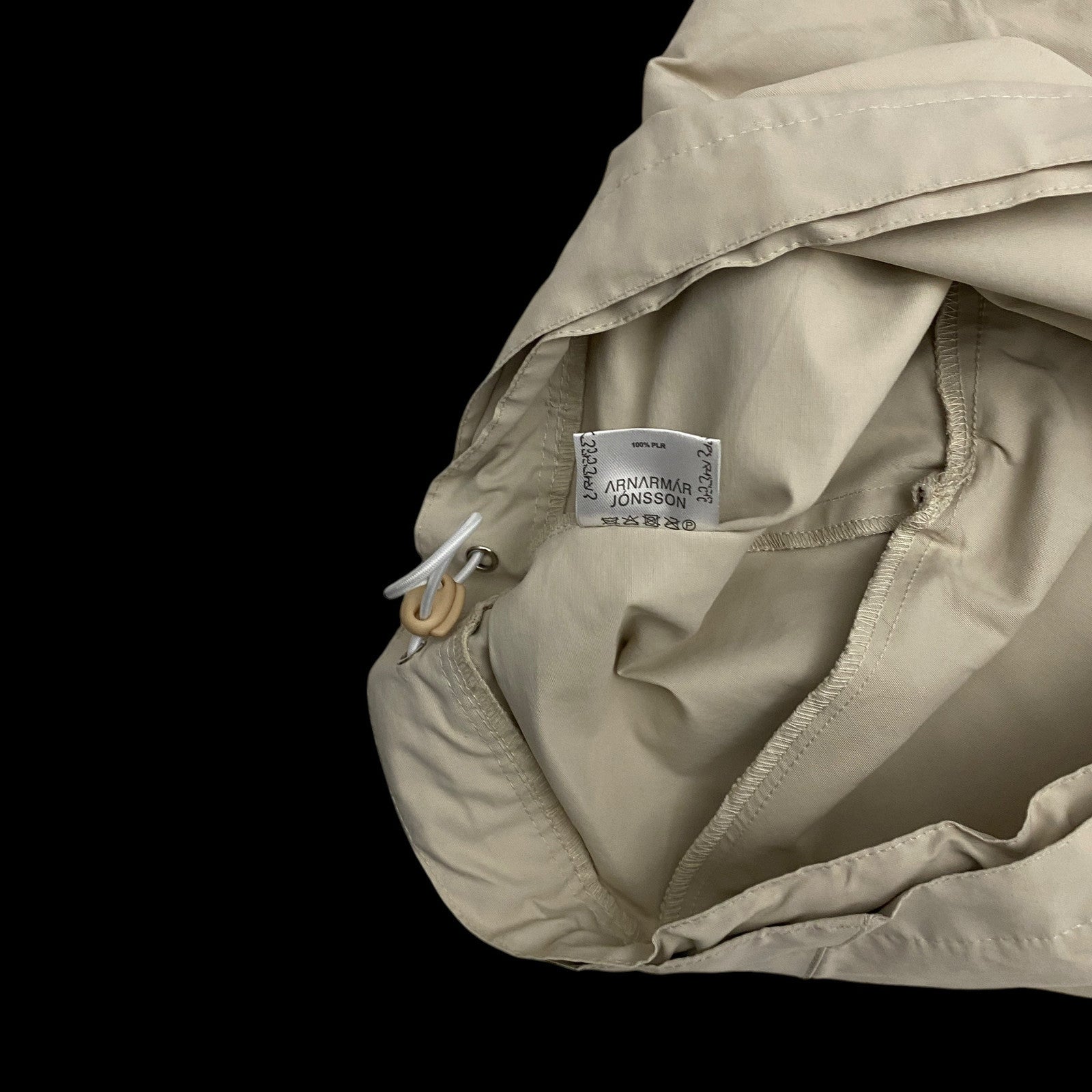 Arnar Mār Jōnsson Sympatex Double Zipper Hooded Jacket Beige (Size XL)