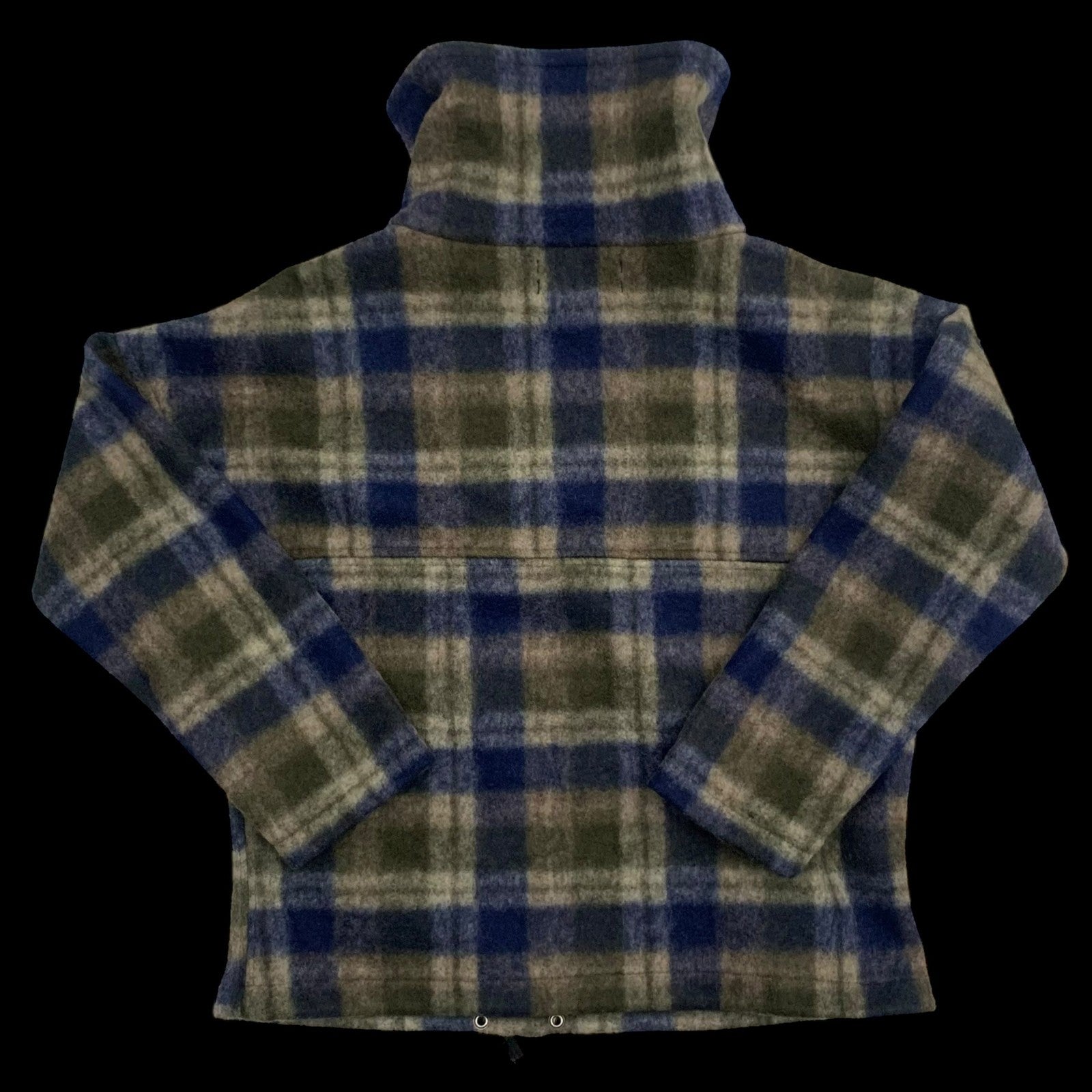 Reese Cooper AW18 Lone Pine High Neck Wool Check Pullover Jacket (Fits L-XL)