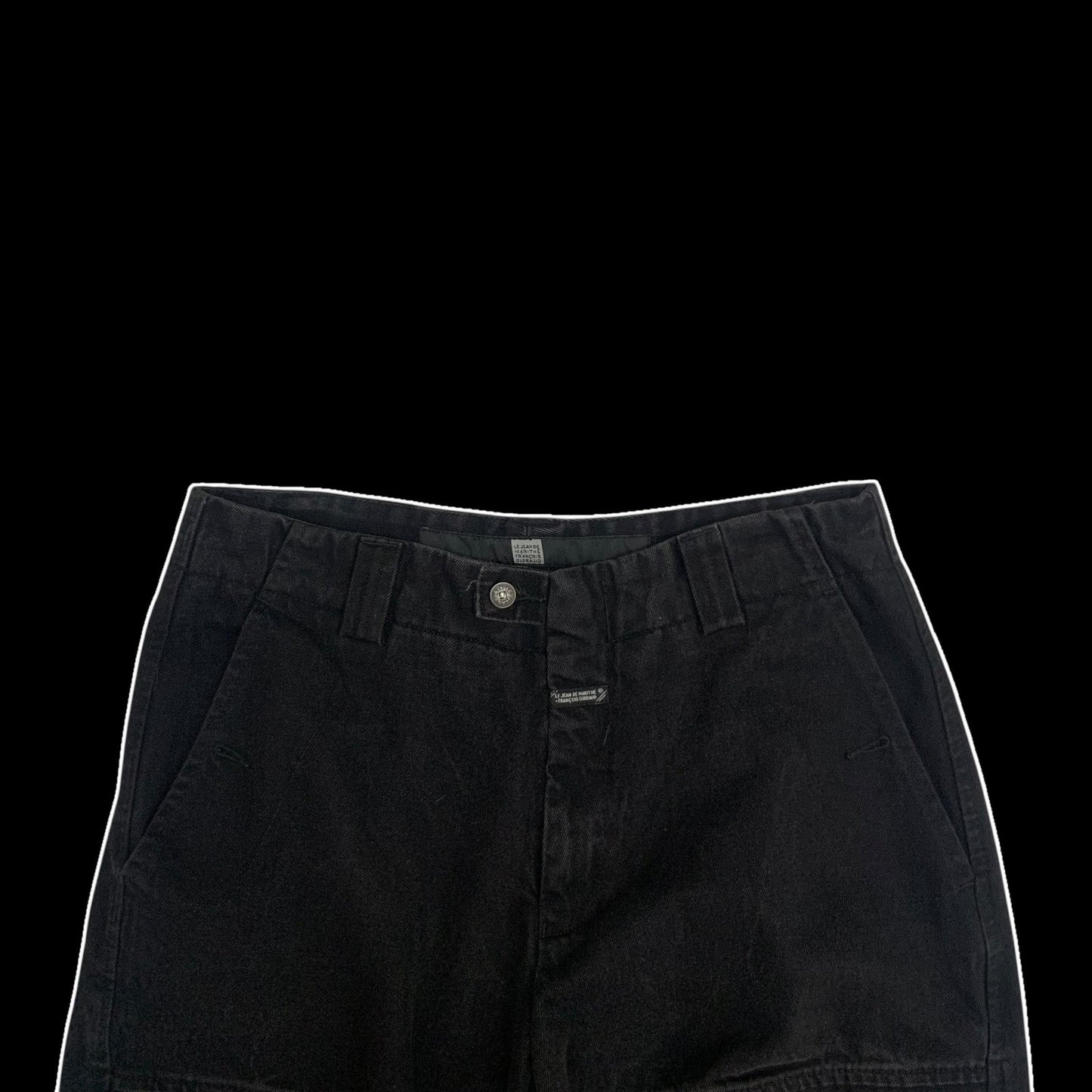 Marithe Francois Girbaud Shuttle Tape Cargo Jeans Black (W34)