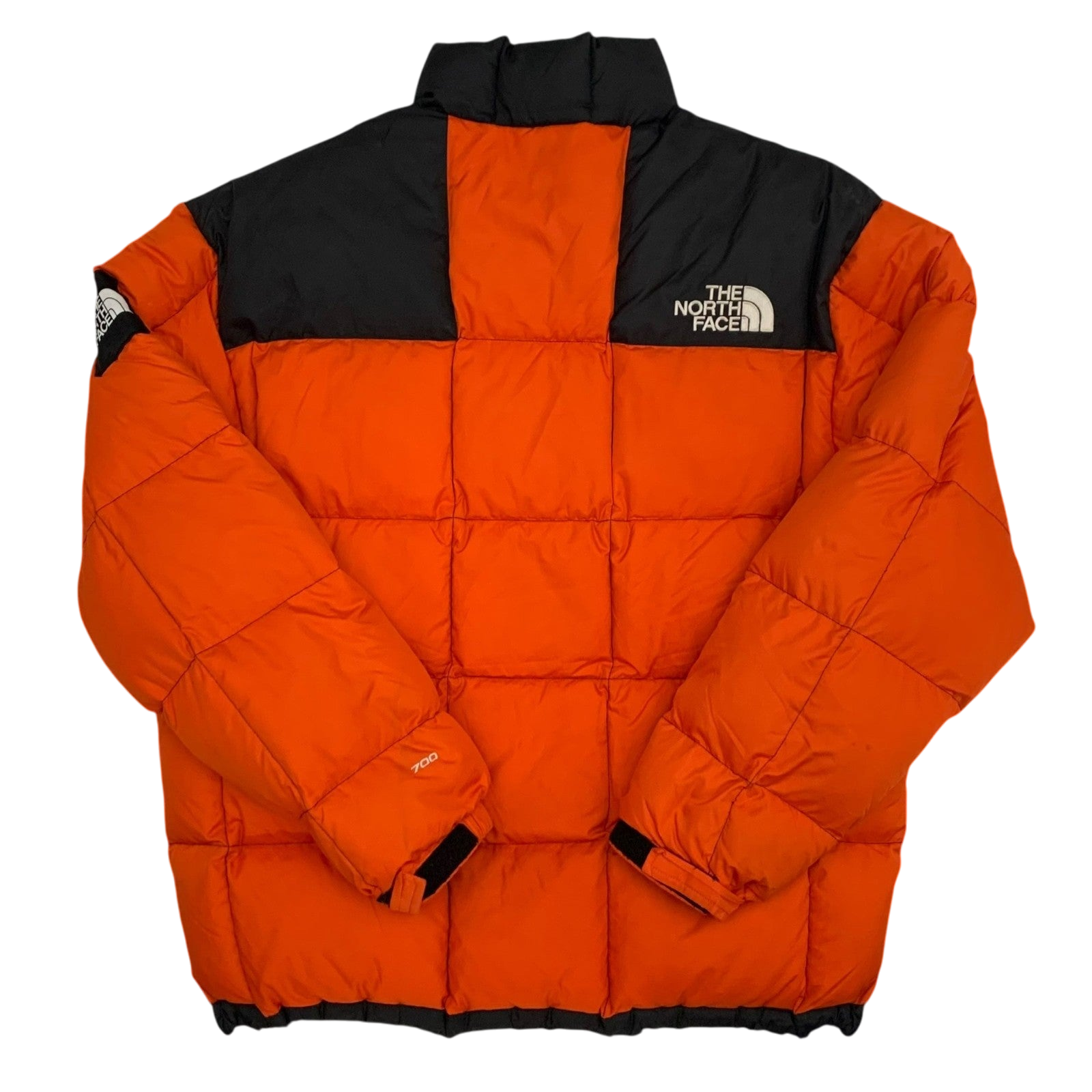 The North Face Nuptse 700 Down Puffer Jacket Orange/Black (Size L-XL)