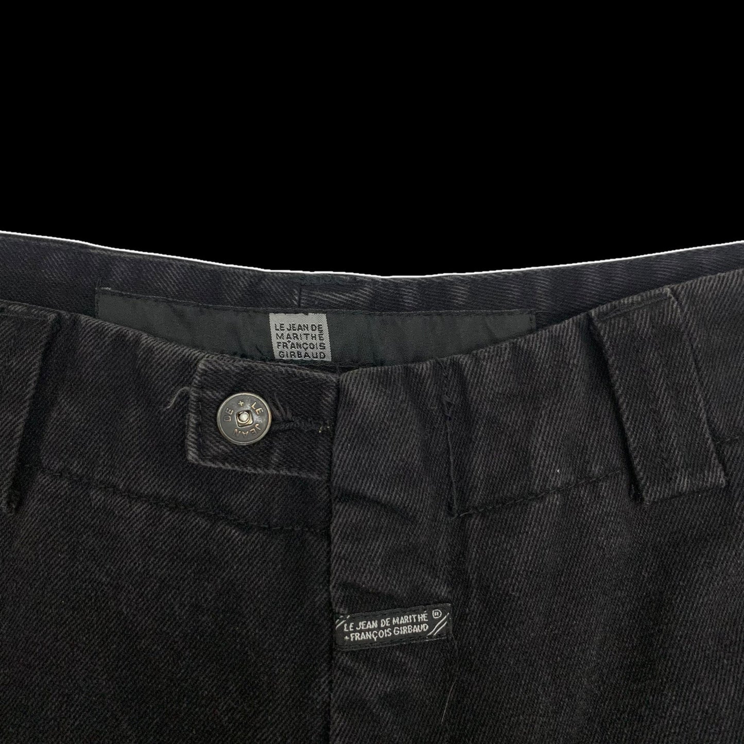 Marithe Francois Girbaud Shuttle Tape Cargo Jeans Black (W34)