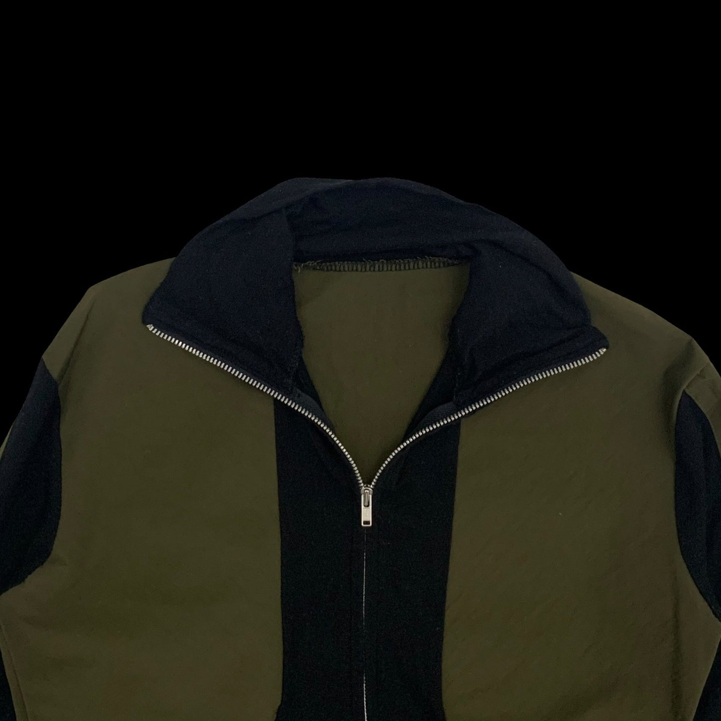 Yohji Yamamoto WXYZ Workshop Panelled Long Sleeve Khaki/Black (Fits M Womens)