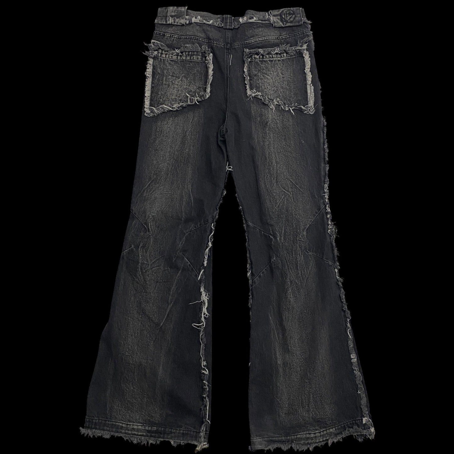 NO/FAITH STUDIOS Flared Jeans Grey (Fits 34")