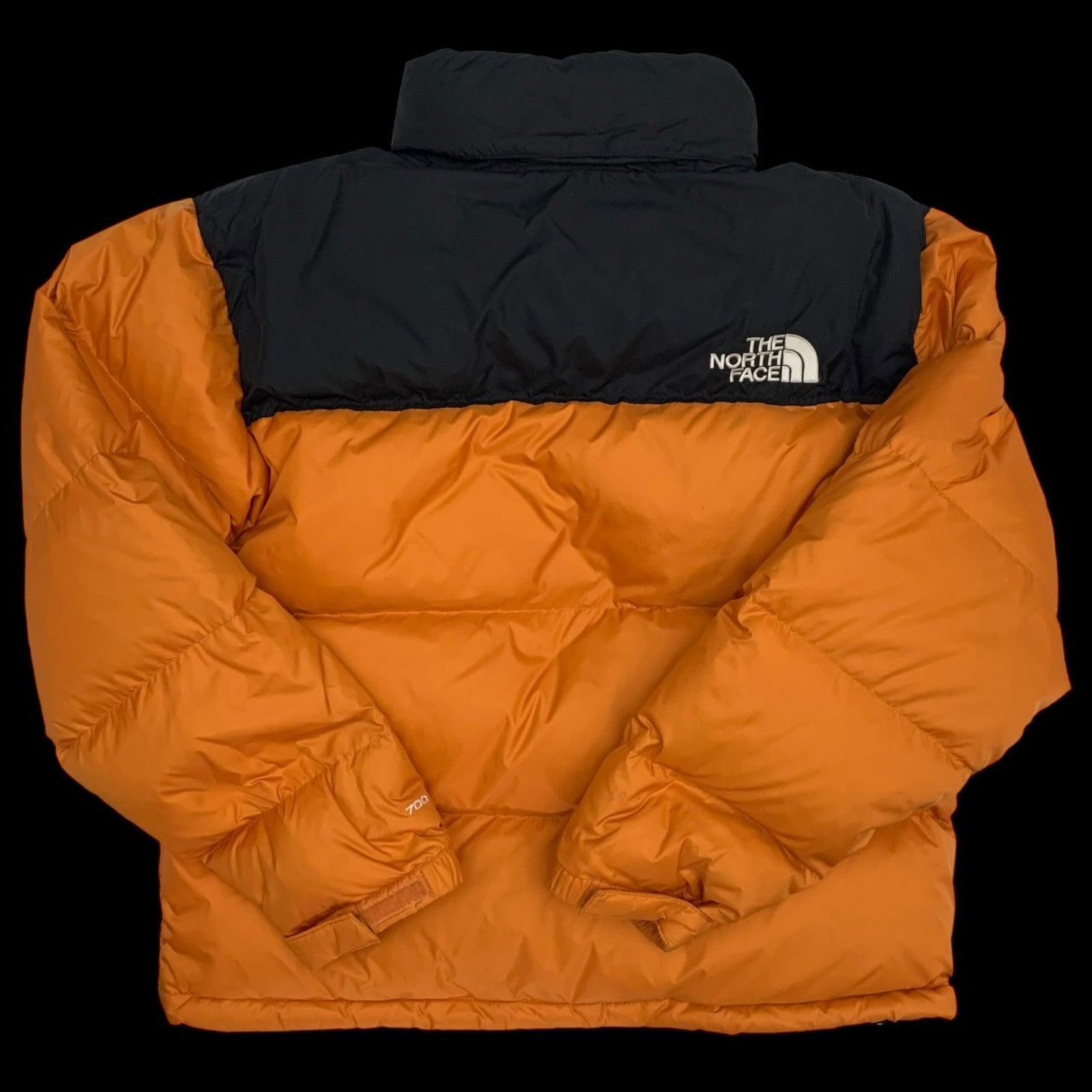The North Face 1996 Retro Nuptse 700 Down Puffer Jacket Black/Orange (Size L)