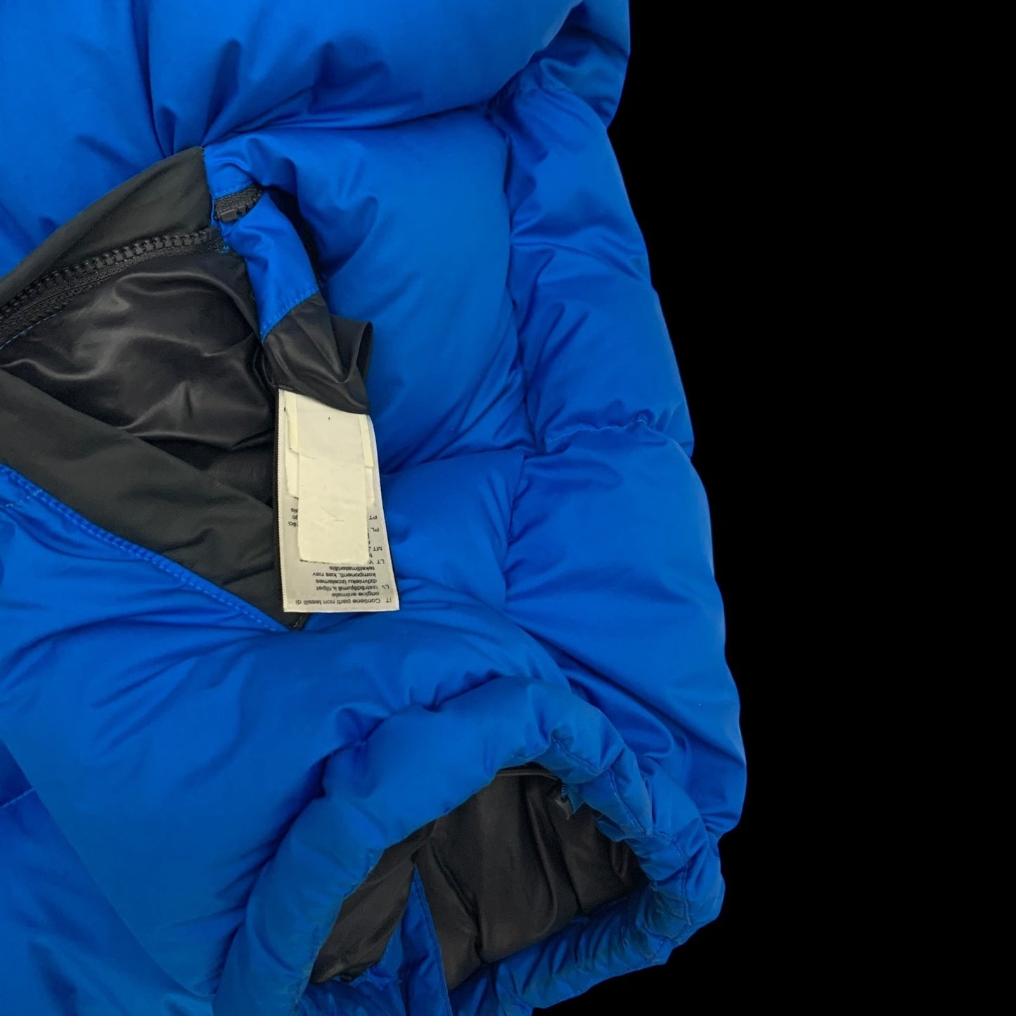 The North Face Nuptse 700 Down Puffer Jacket Blue/Black (Size L)