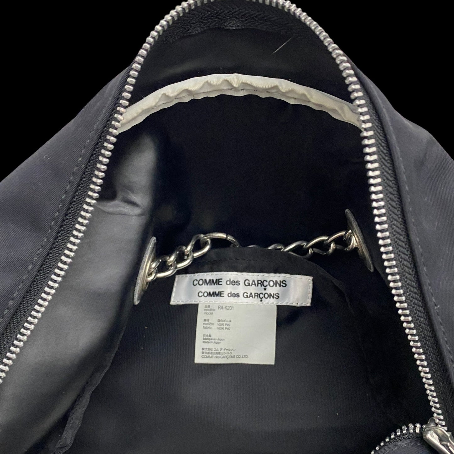 Comme des Garçons (CDG) Chain Bag Black