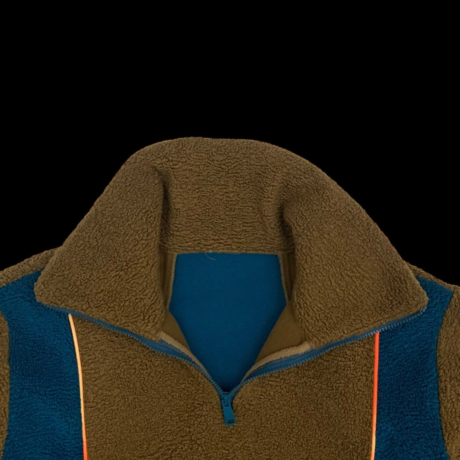 Ader Error Victo Fleece Jacket Brown / Blue (Fits L-XL)
