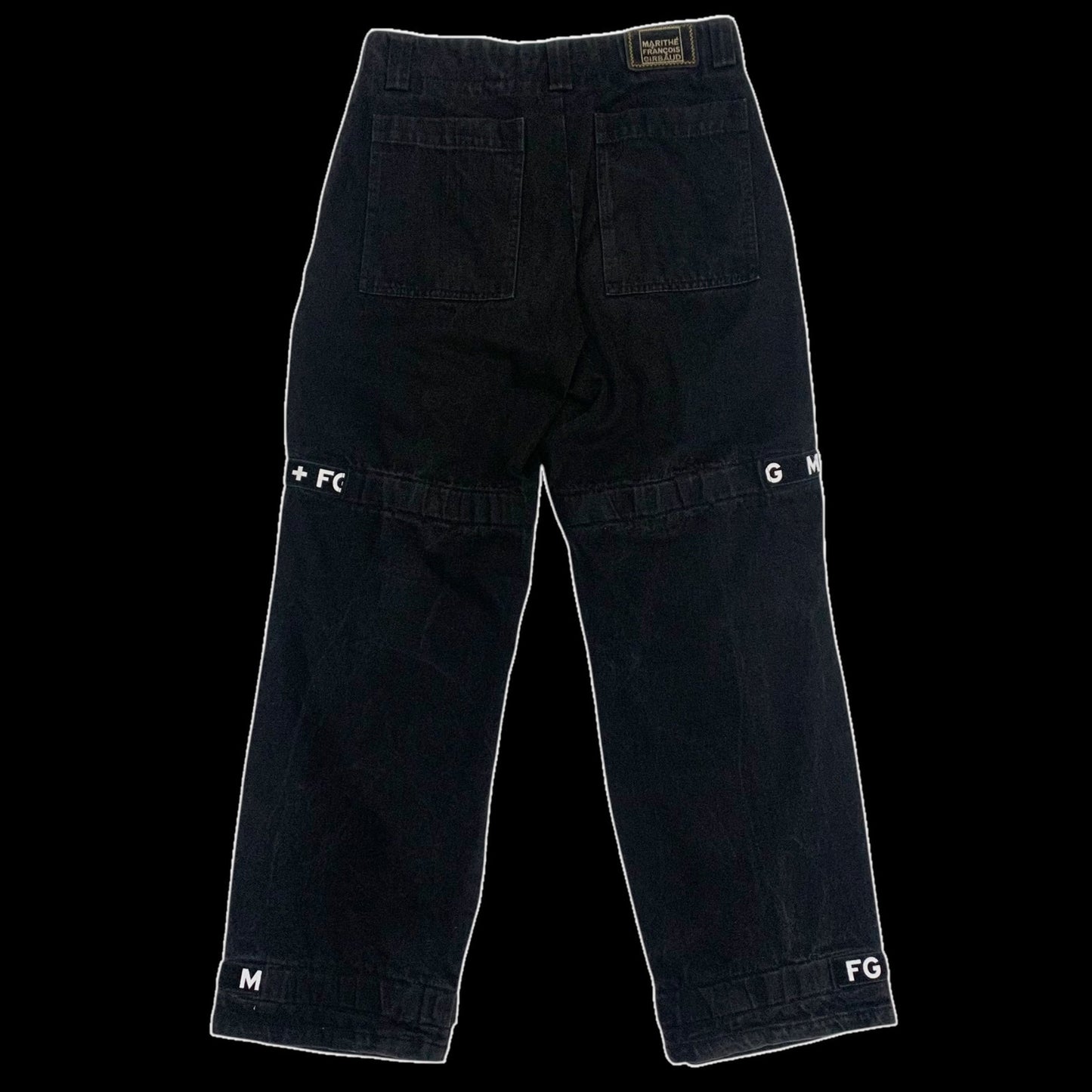 Marithe Francois Girbaud Shuttle Tape Cargo Jeans Black (W34)