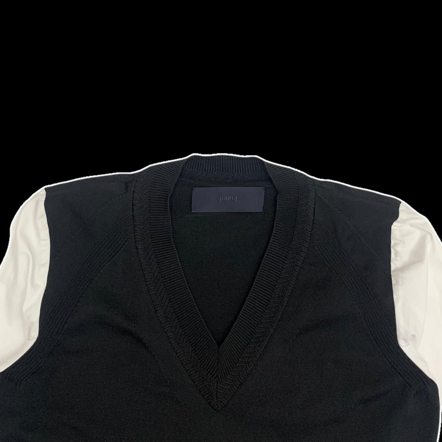 Juun.J Layered Vest V-neck Shirt (Fits M)