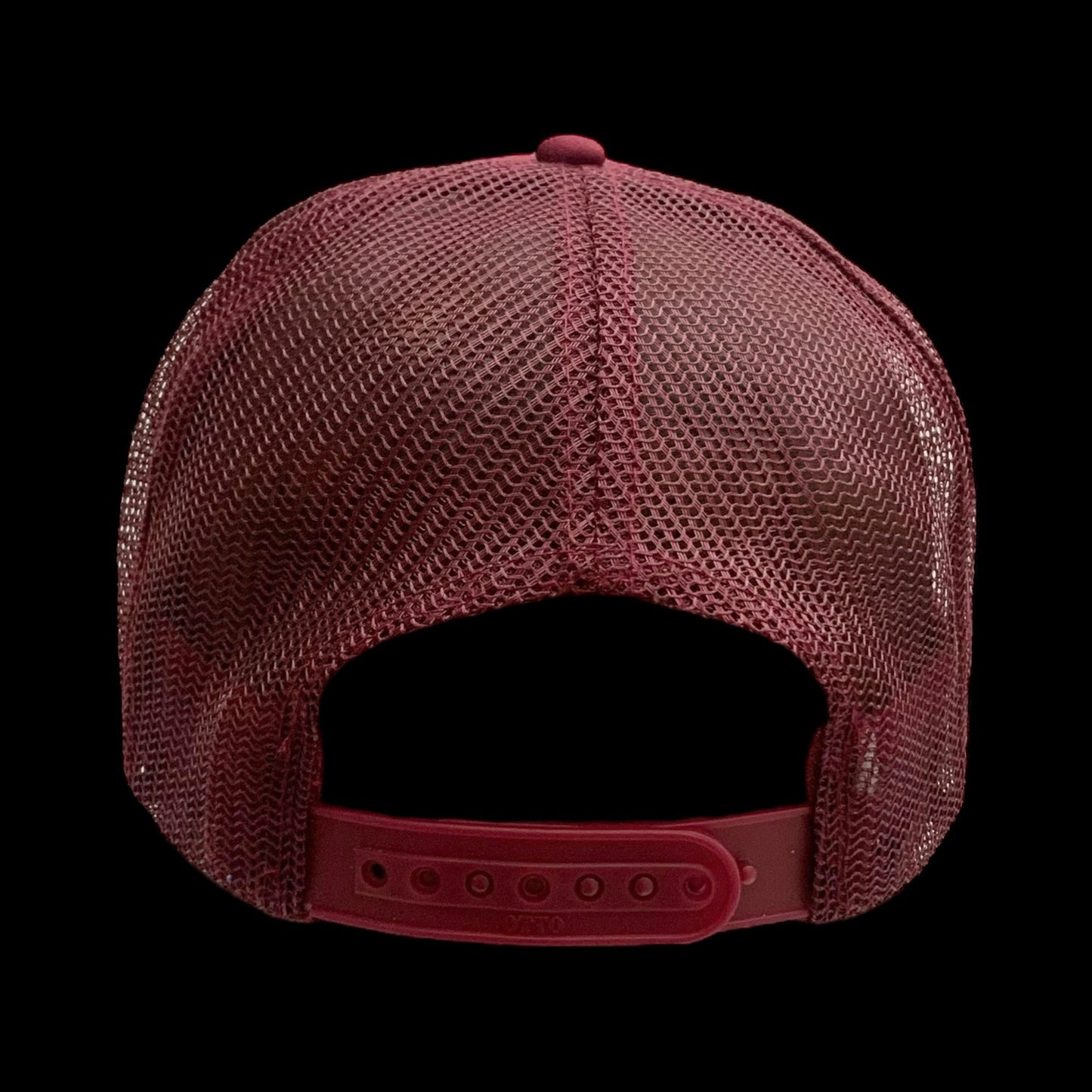 Kapital 'Century Denim Coating Service' Trucker Cap Burgundy/Grey