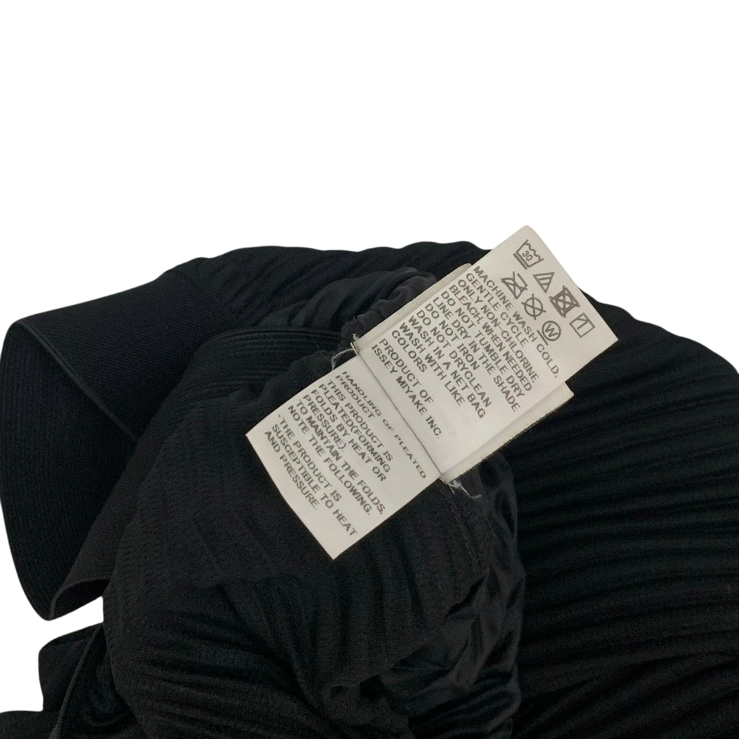 Issey Miyake HOMME PLISSÉ JF110 Wide Leg Pleated Pants Black (Fits 32-34")