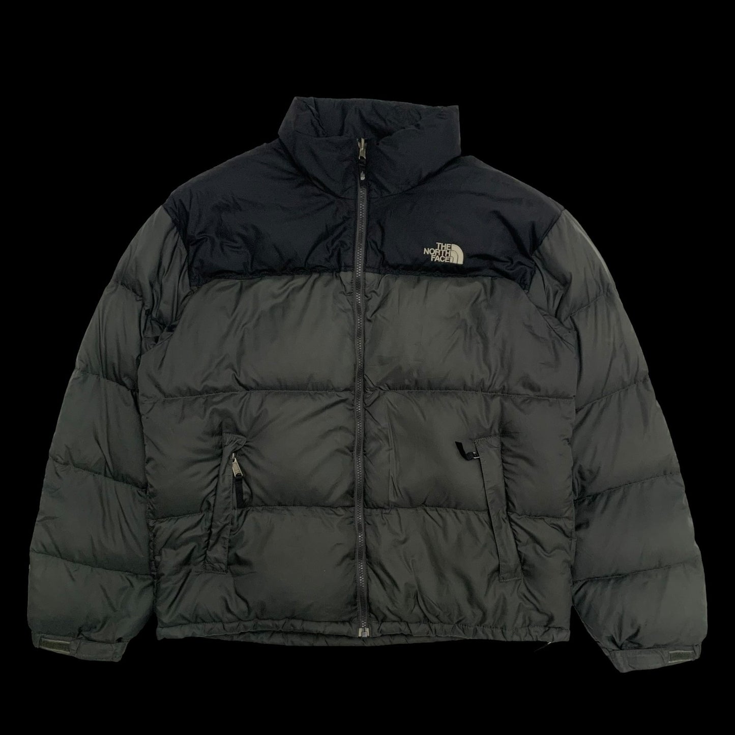 The North Face Nuptse 700 Down Puffer Jacket Grey/Black (Size L)