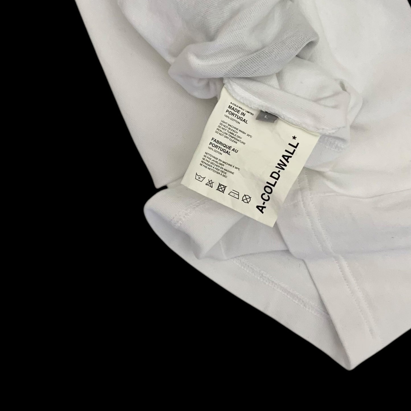 A-Cold-Wall Signature Graphic T-Shirt White (Size L)