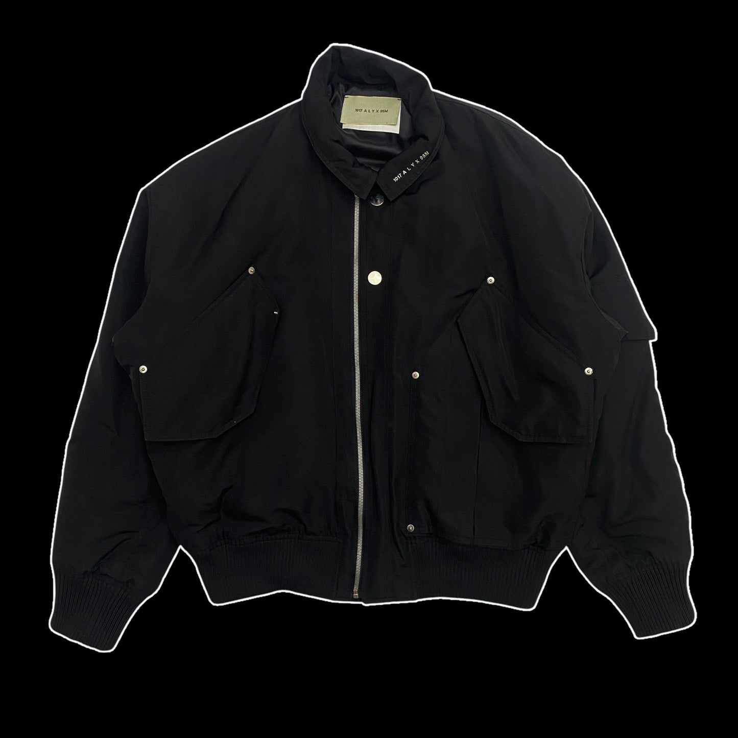 1017 ALYX 9SM Flight Bomber Jacket Black (Fits L-XL)