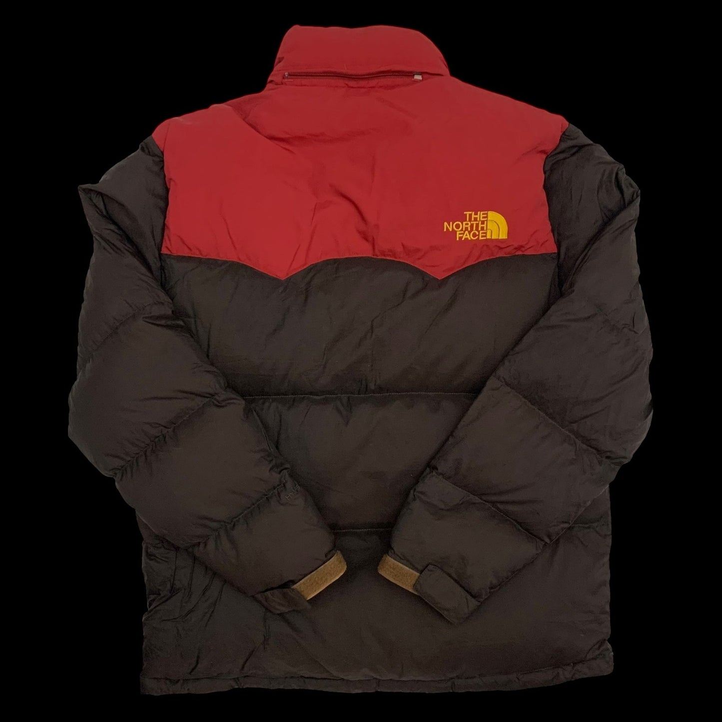 The North Face Nuptse 700 Down Puffer Jacket Brown/Red (Size XL)