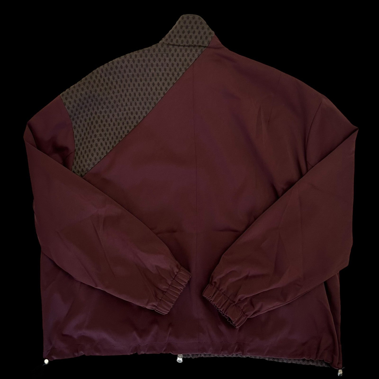 Song For The Mute Satin Lad Jacket Burgundy (Fits M-L)