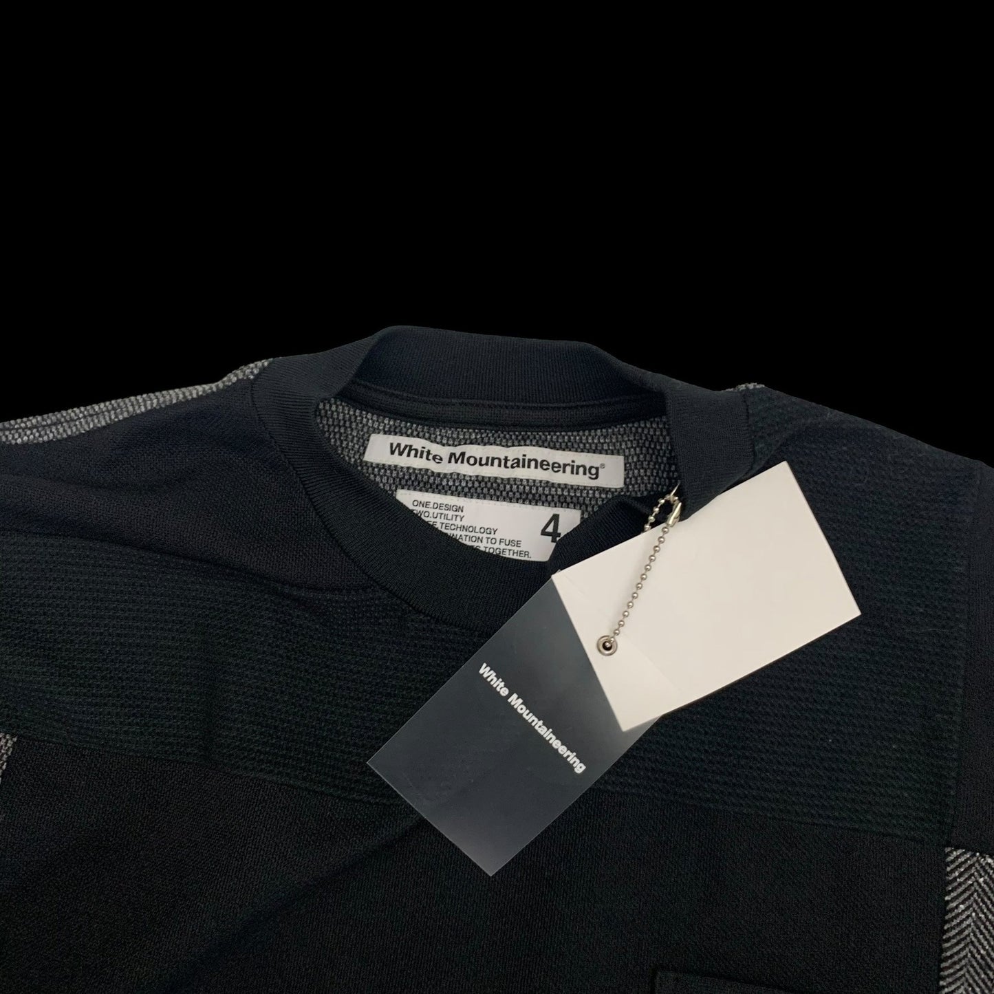 White Mountaineering Colour Block Panelled T-Shirt (Fits L-XL)