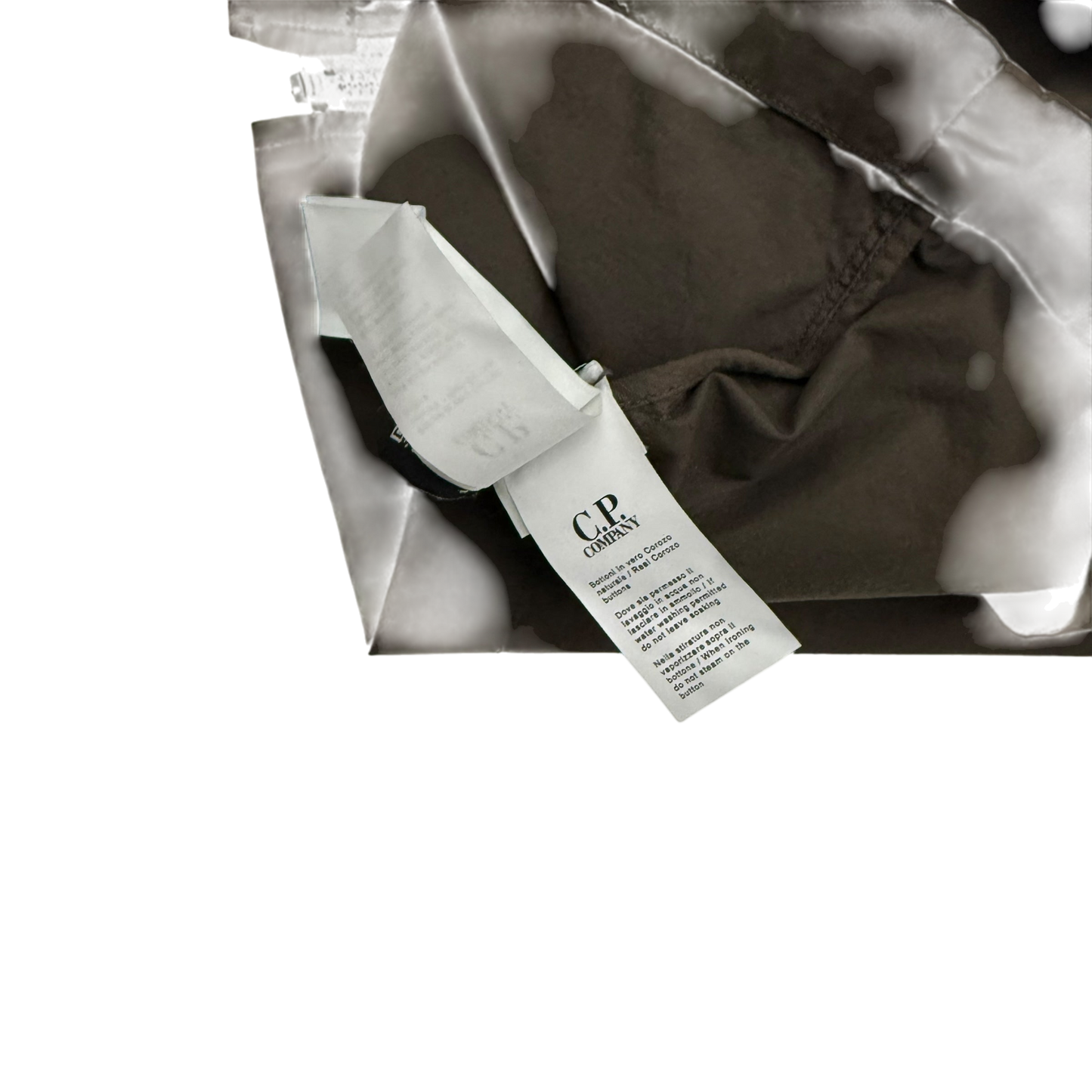 C.P. Company Gabardine Pocket Lens Overshirt Brown (Fits L-XL)