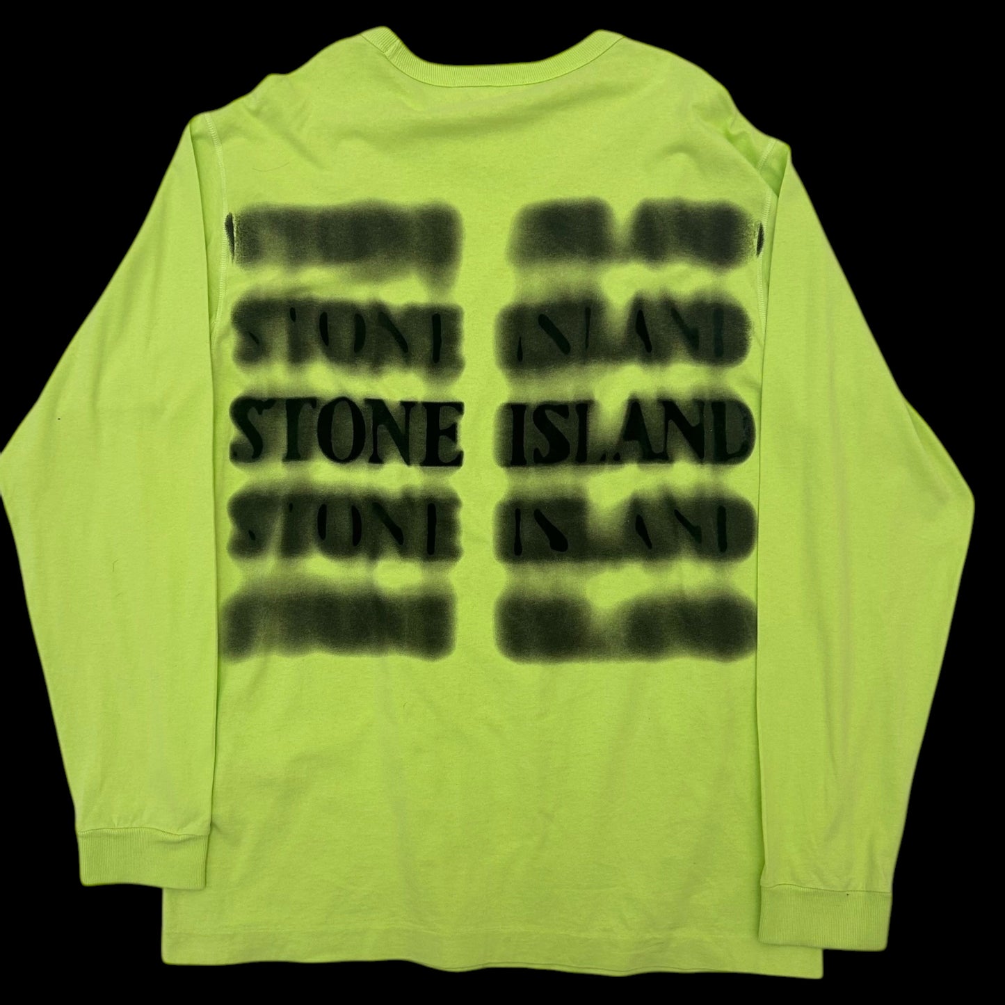 Stone Island Long Sleeve T Shirt Acid Green (Fits XL)