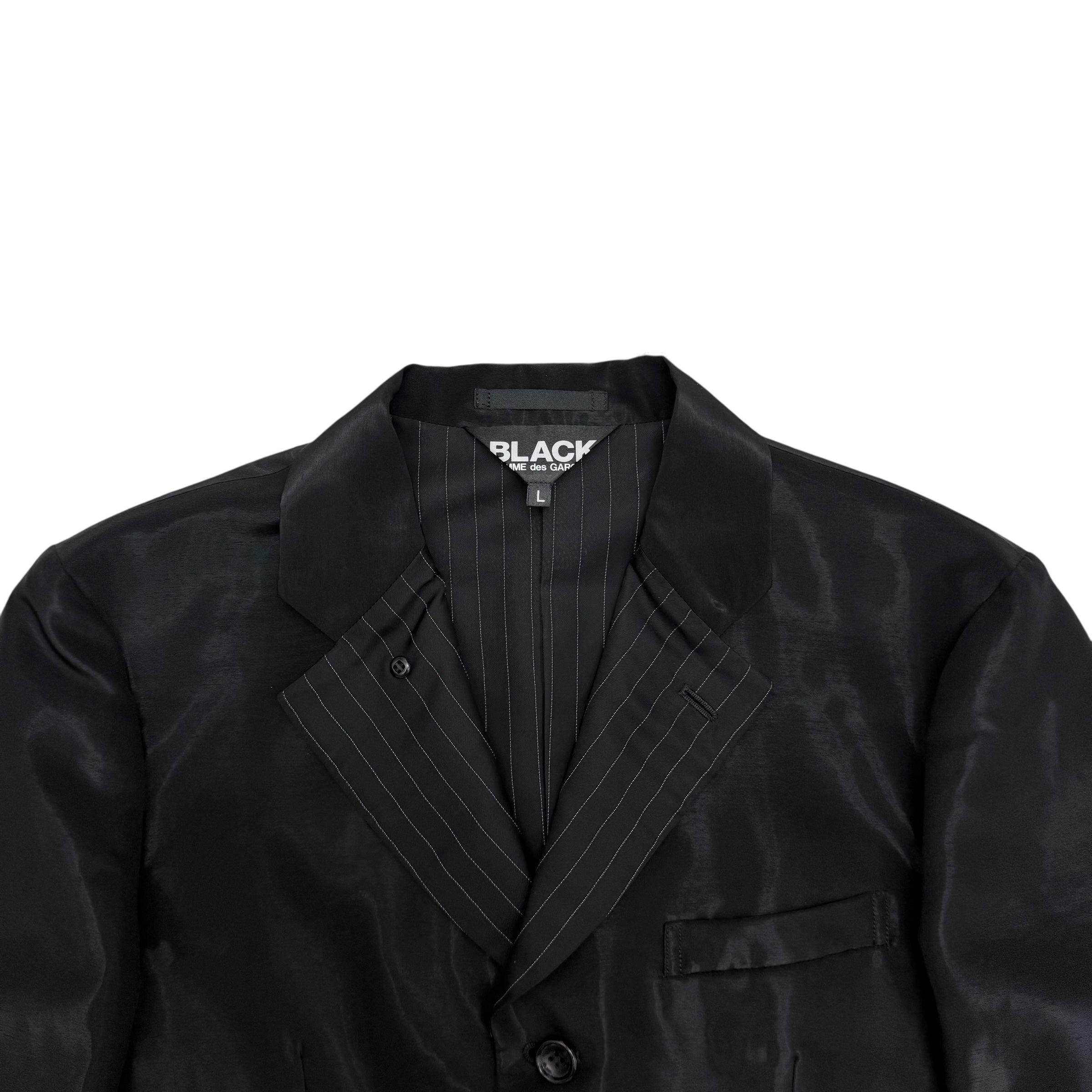 Comme Des Garçons BLACK SS20 Triacetate Blazer Black (Fits M)