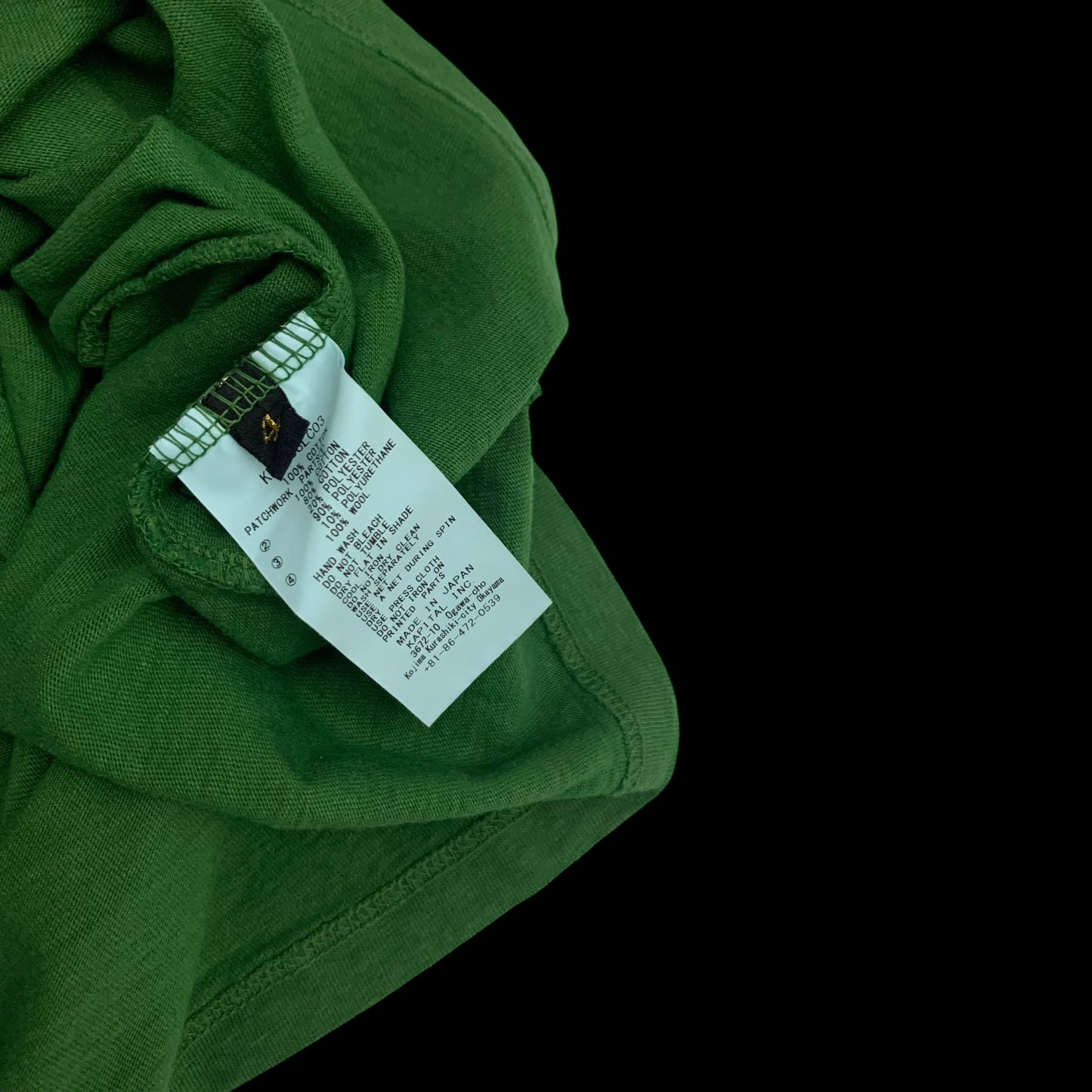 Kapital Tianzhu Hippie Long-Sleeve Top Green