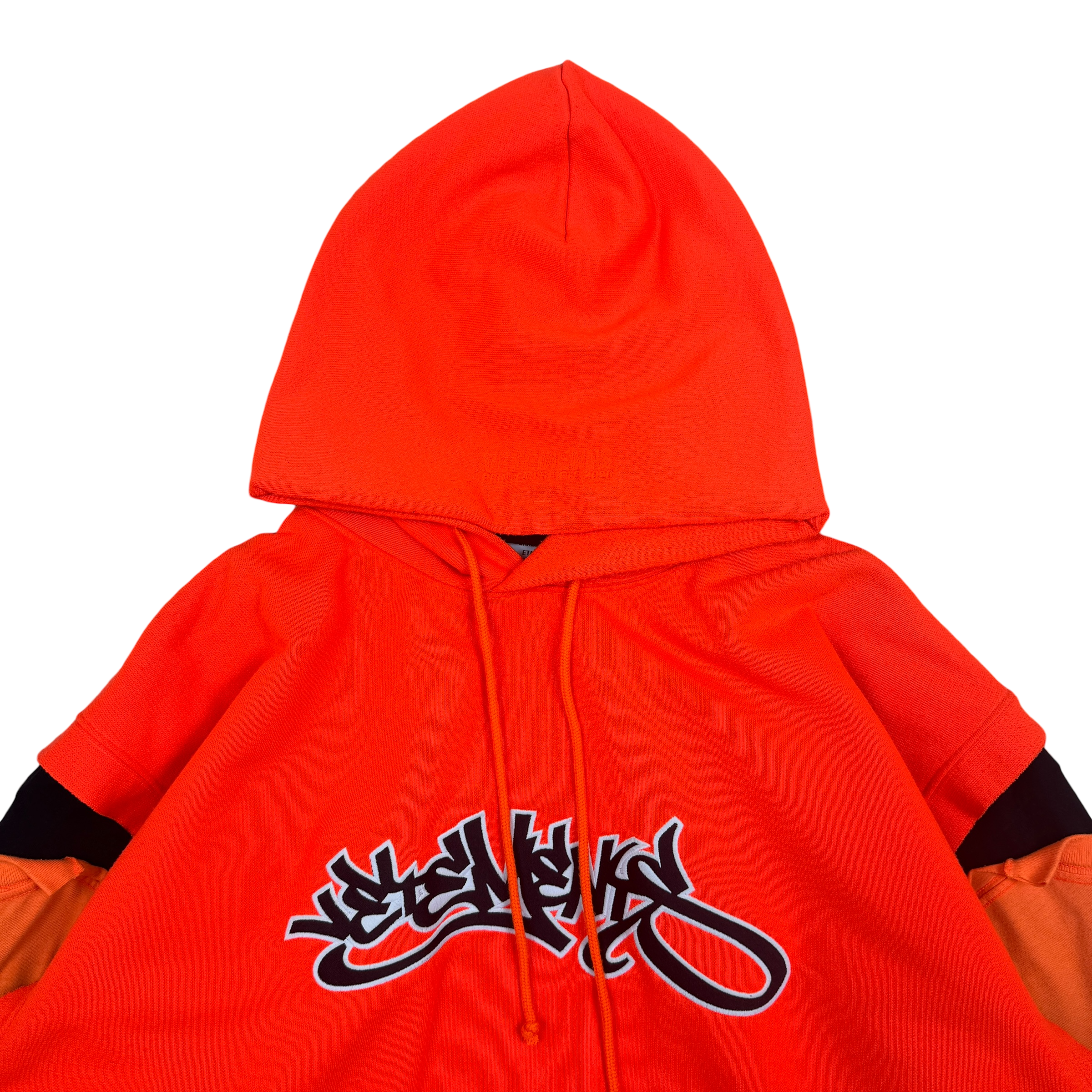 Vetements Oversized Graffiti Hoodie Orange (Fits M-XL)